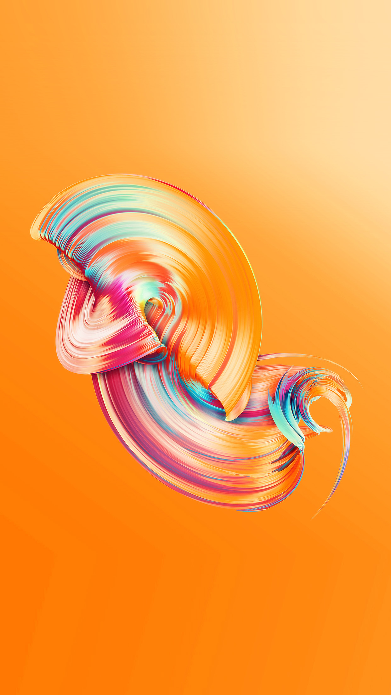 iPhone X wallpaper. abstract lines color orange pattern background