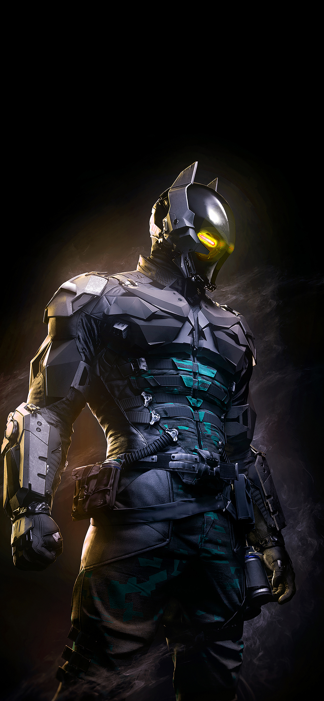 iPhone X wallpaper. arkham night dark hero batman digital illust art