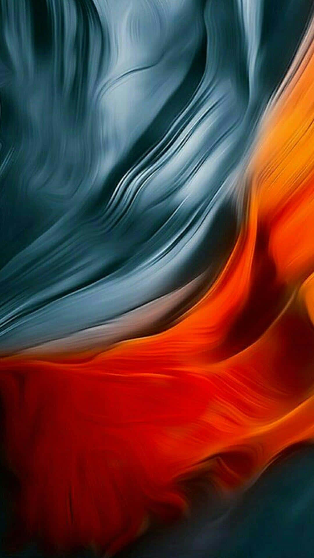 Download iPhone X Abstract Gray And Orange Wallpaper