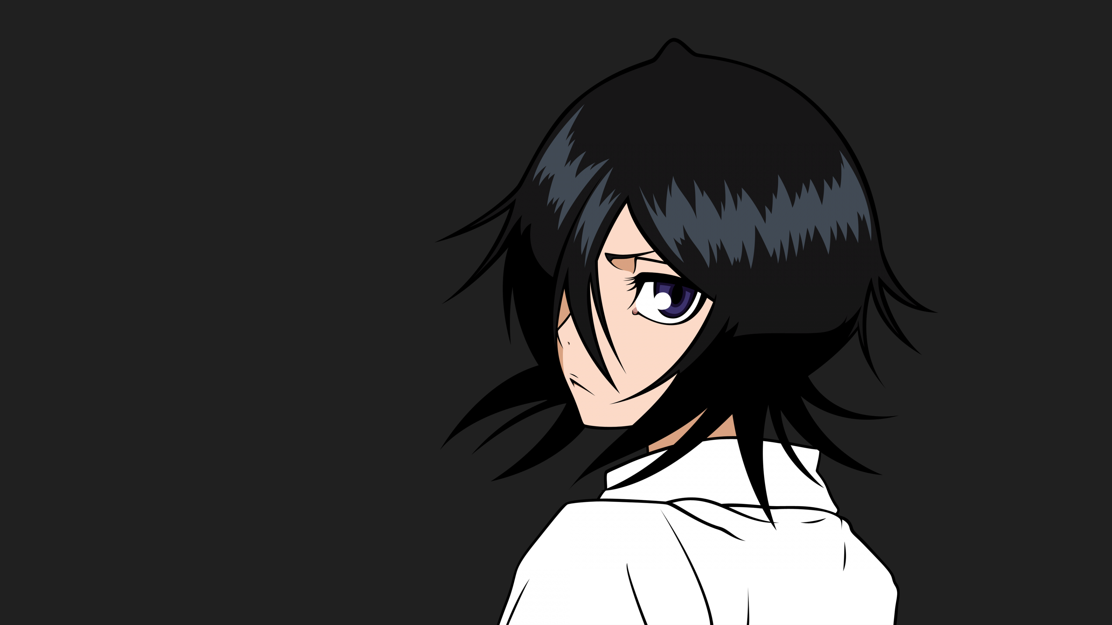 Rukia Kuchiki Wallpaper 4K, Minimalist, Bleach