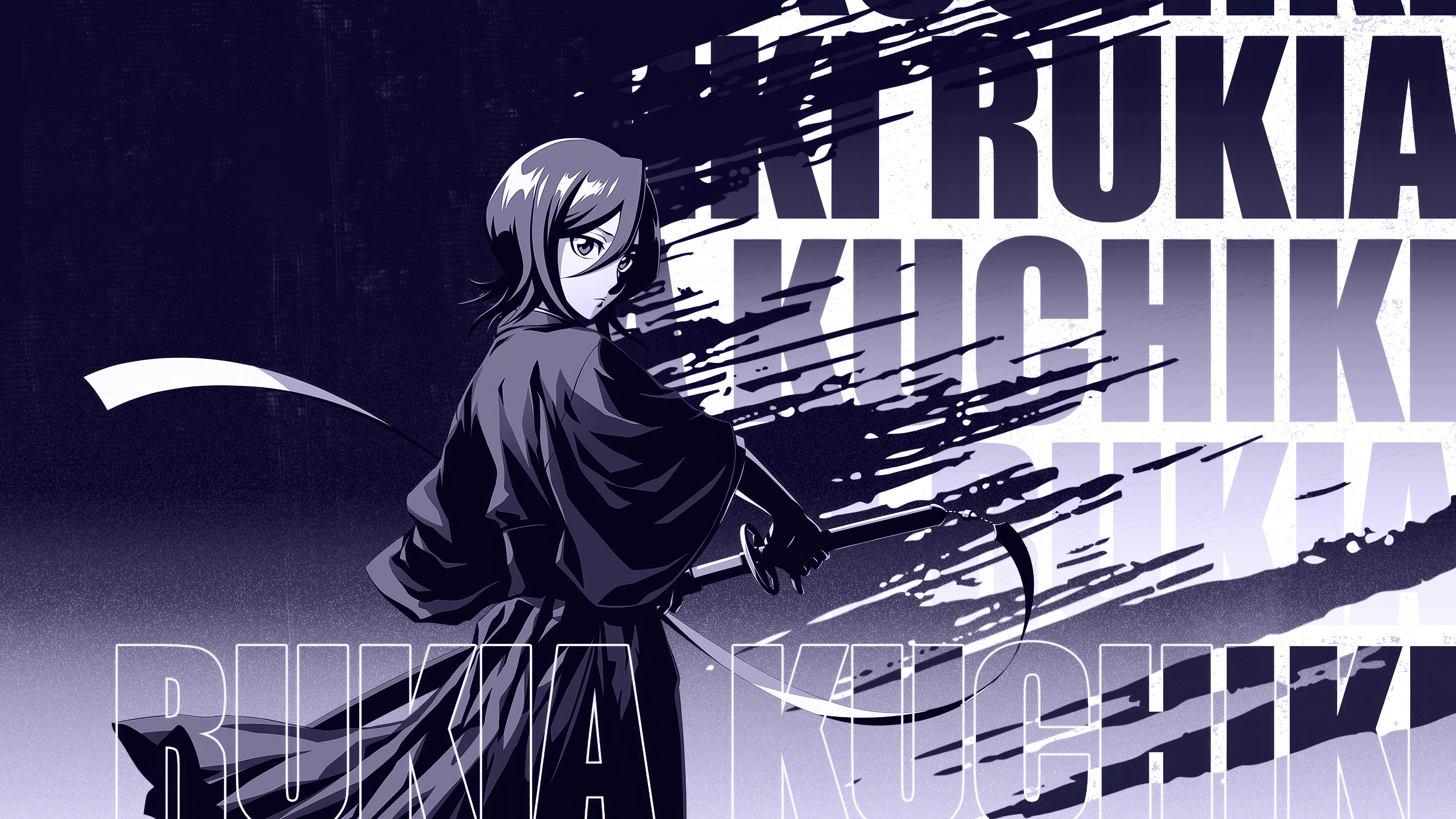 Bleach 4K Ultra HD: Rukia Kuchiki Silhouette Wallpaper