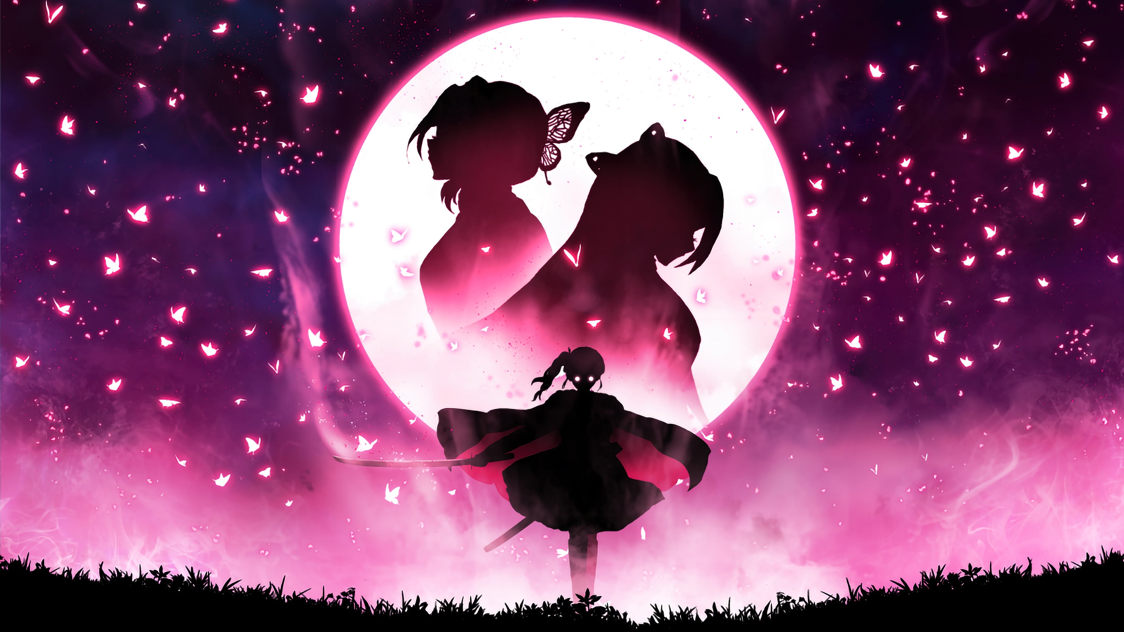 Kanao Tsuyuri from Kimetsu no Yaiba Anime Wallpaper 4k for Desktop