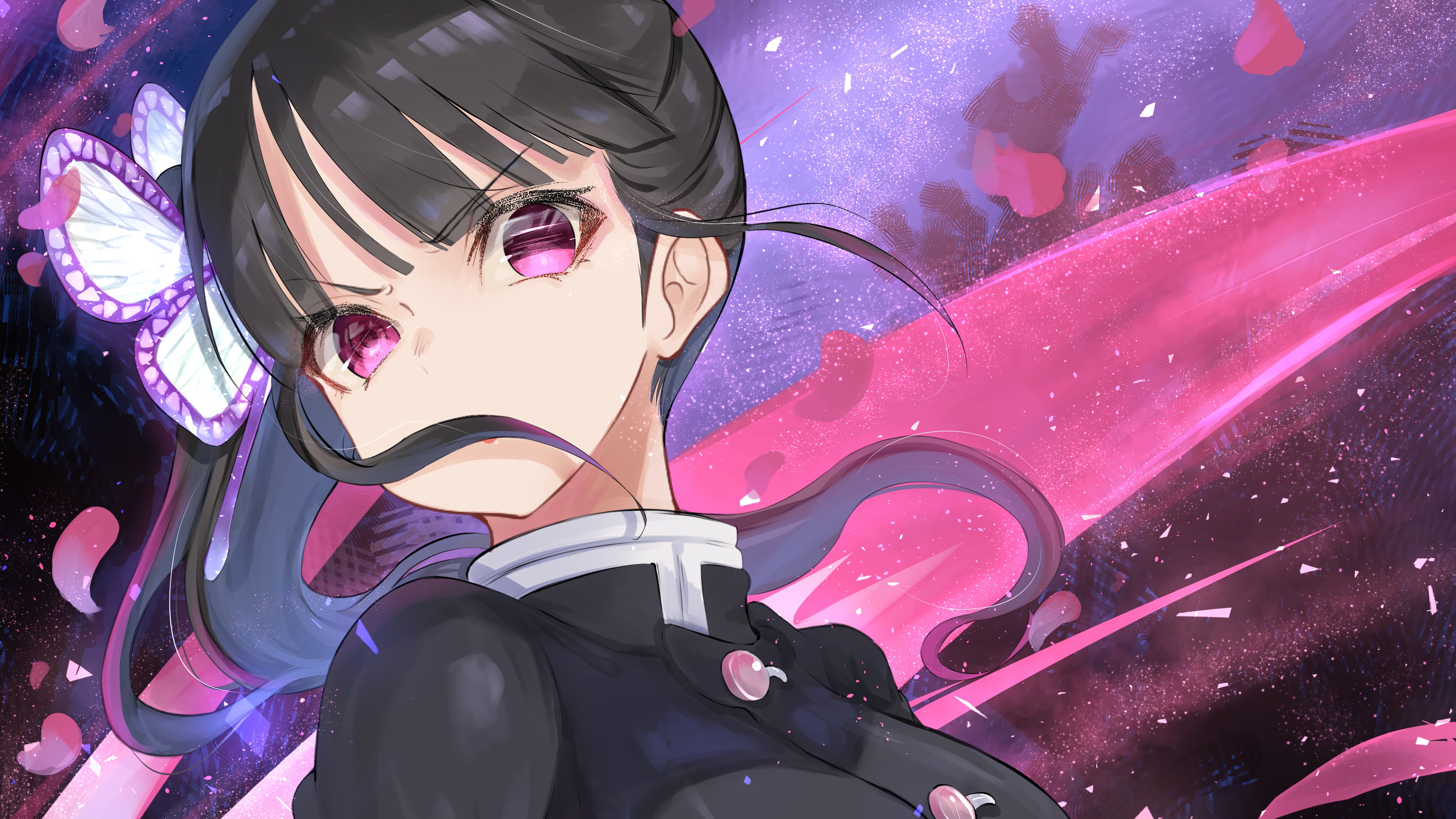 Kanao Tsuyuri from Demon Slayer Anime Wallpaper 4k for Desktop