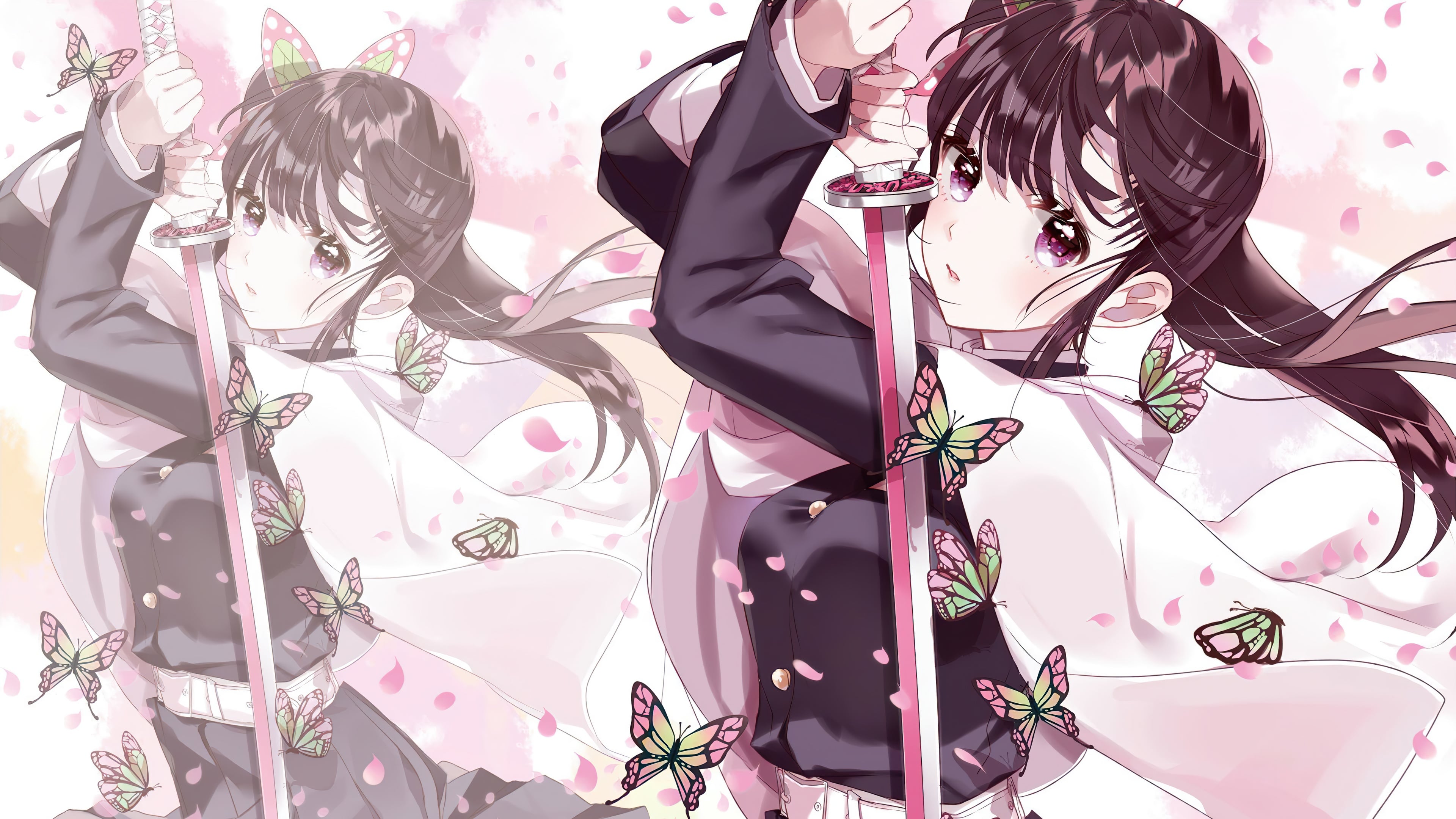 Kanao Tsuyuri from Demon Slayer Anime Wallpaper 4k for Desktop