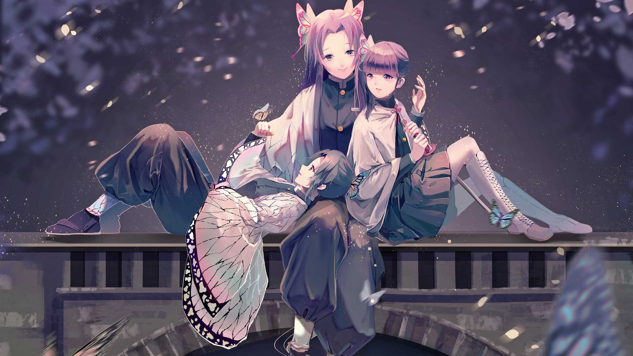 Kanae Kocho Kanao Tsuyuri Shinobu Kochou HD Demon Slayer Kimetsu no Yaiba Wallpaper