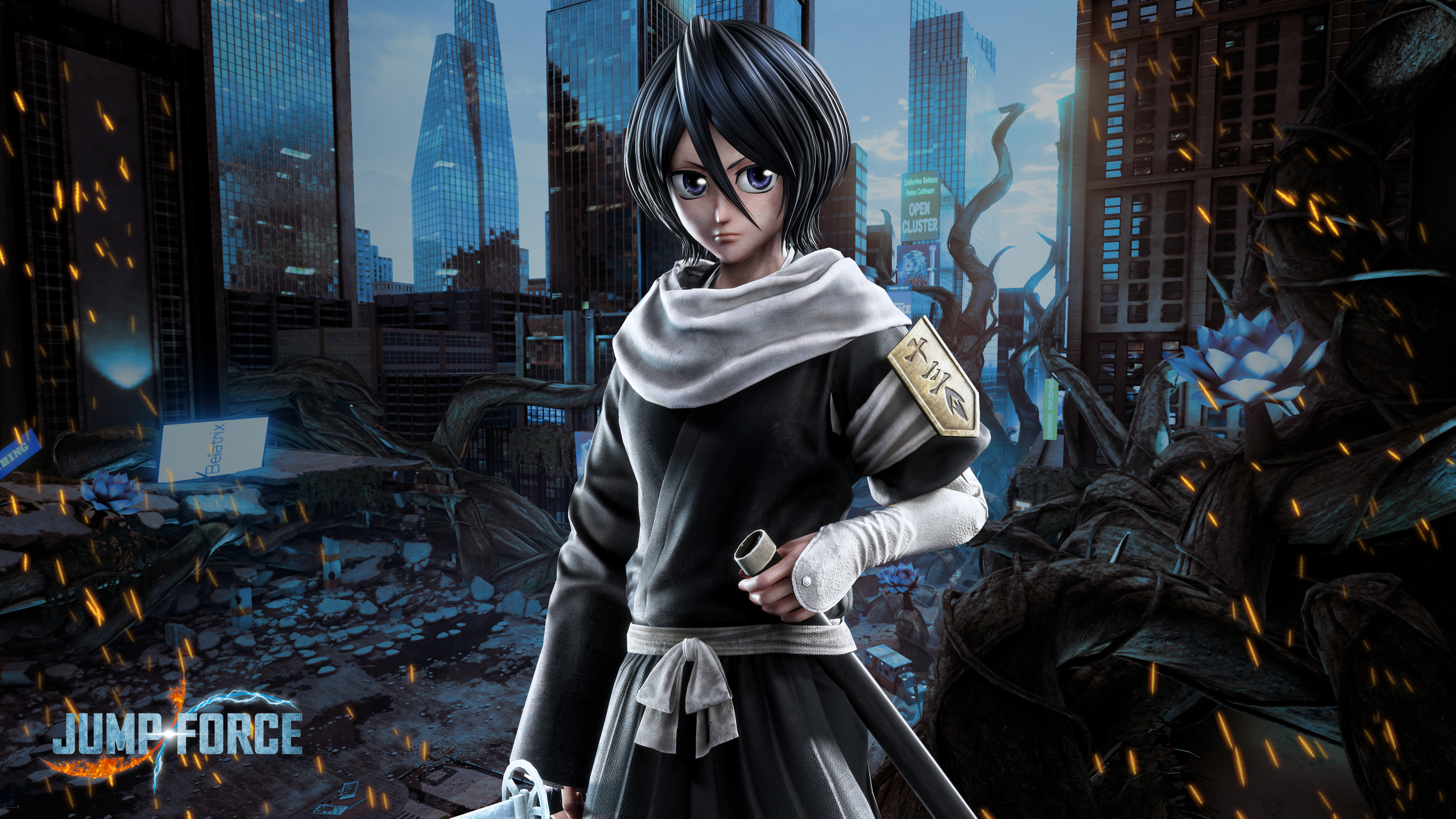 Jump Force Rukia Wallpaper with Monocle