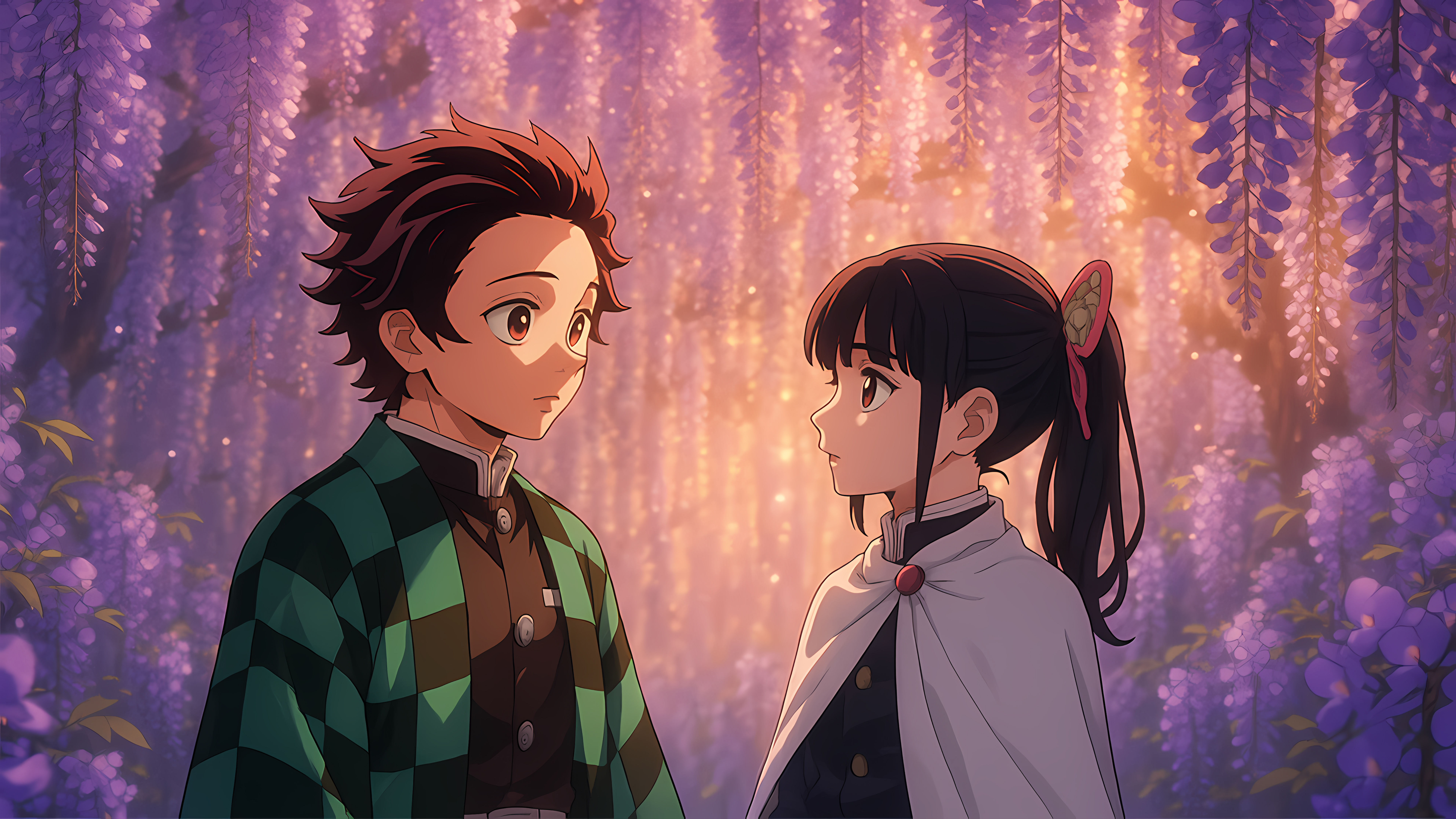 Tanjiro Kamado Wallpaper 4K, Kanao Tsuyuri