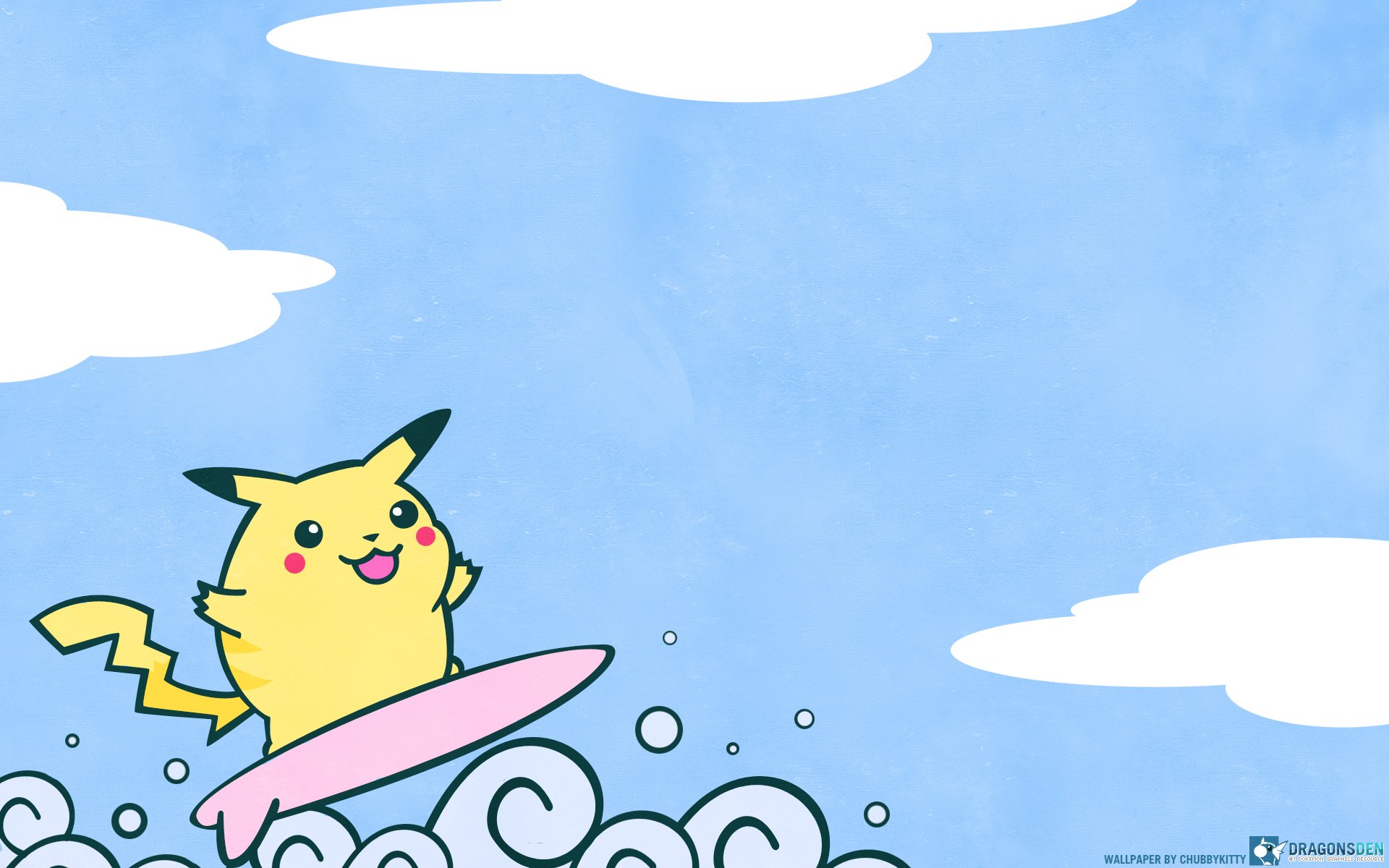 Pikachu Surfing Splash