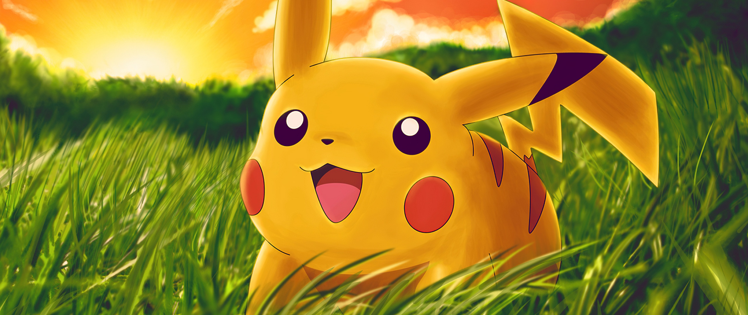 Pikachu Wallpaper 4K, Adorable, Pokemon, Cartoon