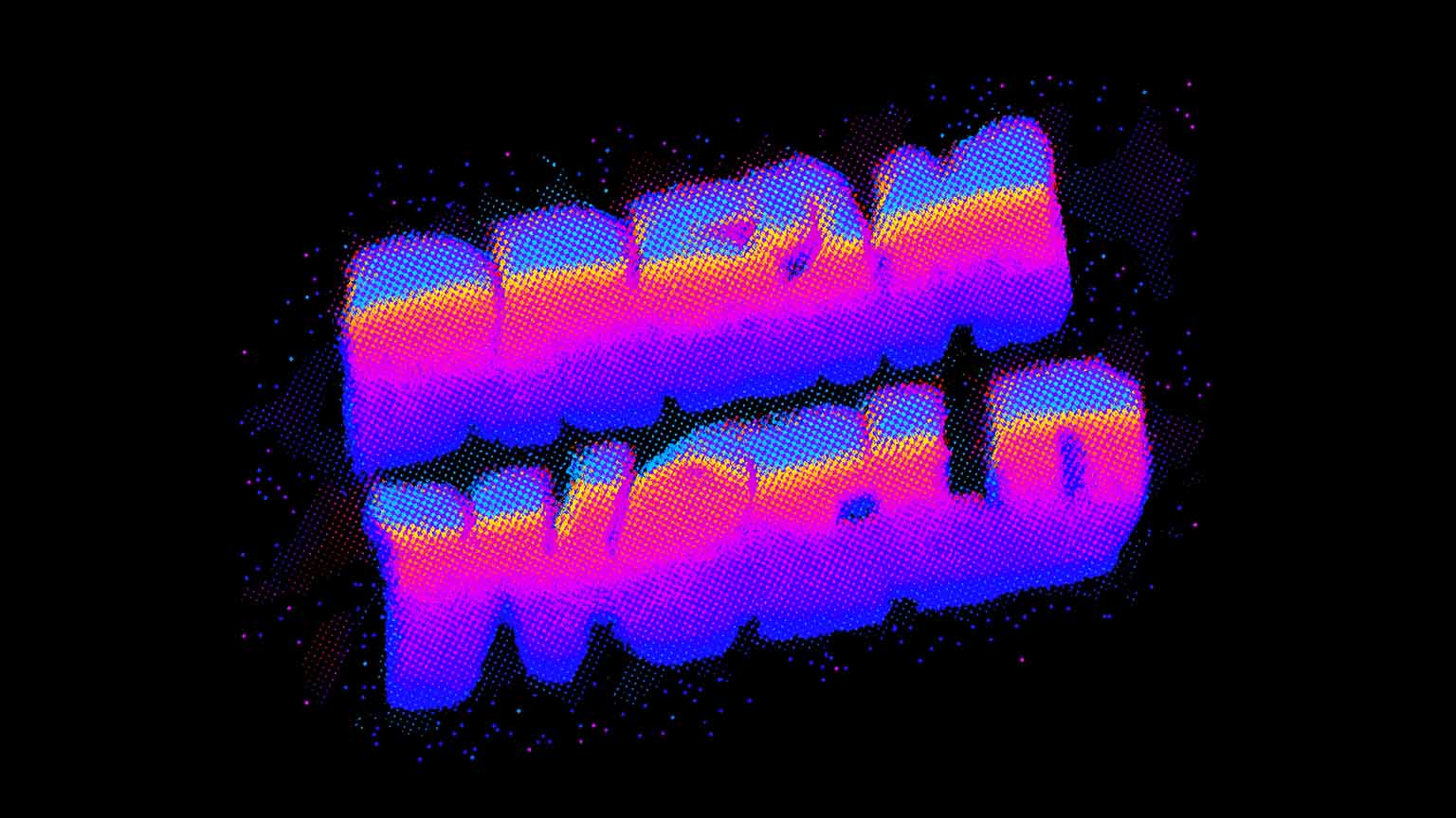 Y2K Chrome Text Dream World Aesthetic Desktop Wallpaper
