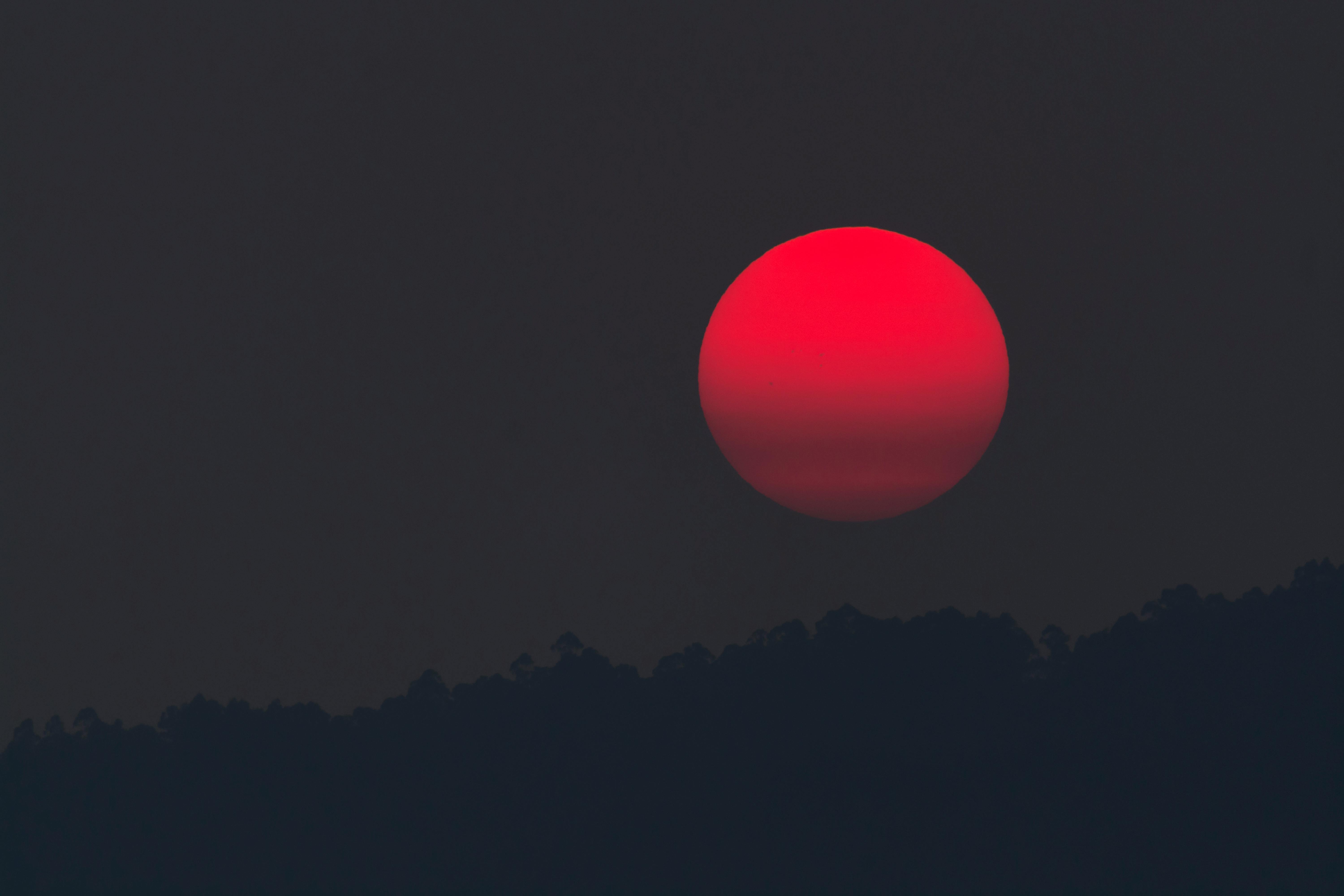 Red Moon during Night Time · Free