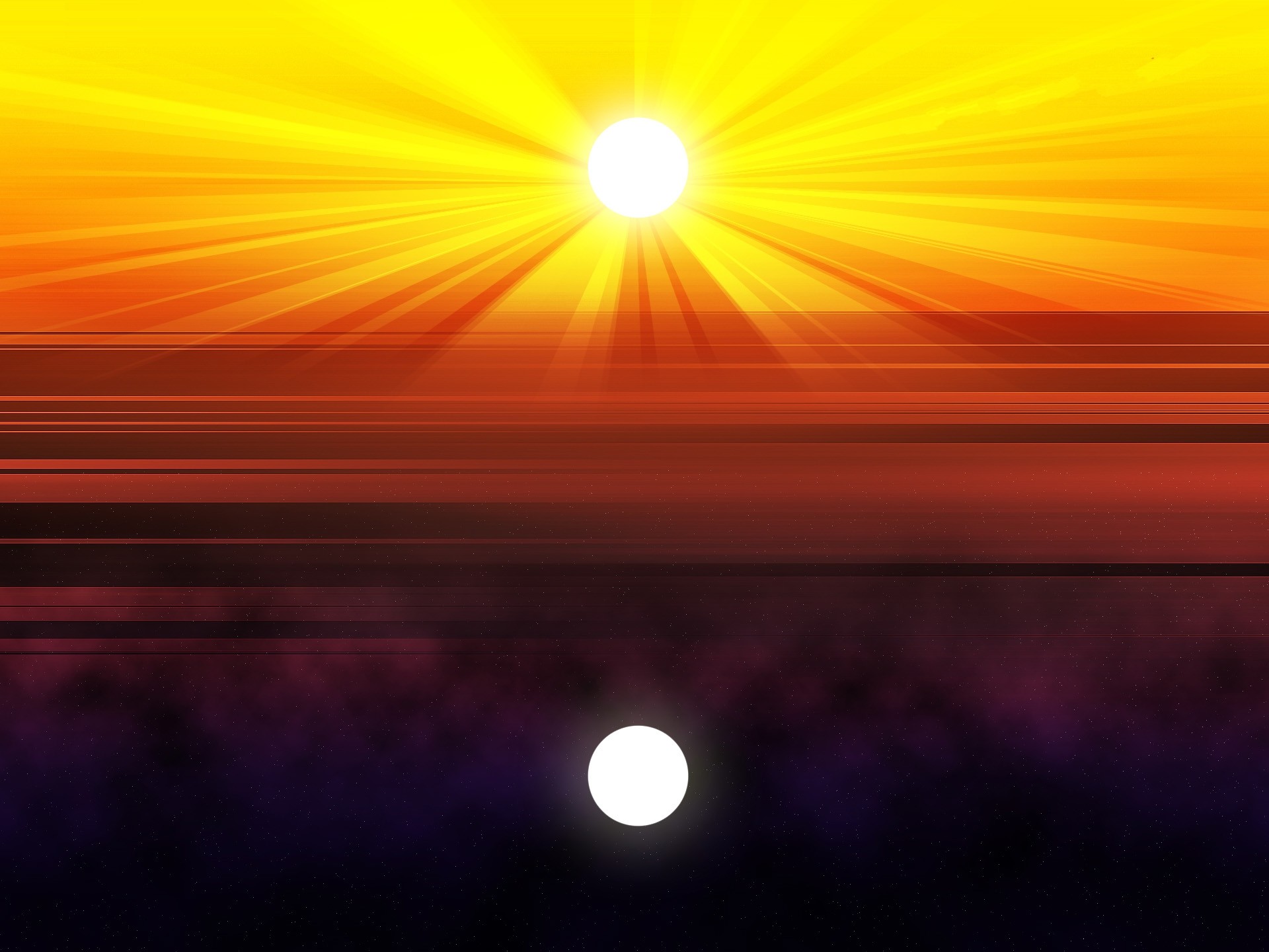 Sun And Moon Desktop Wallpaper