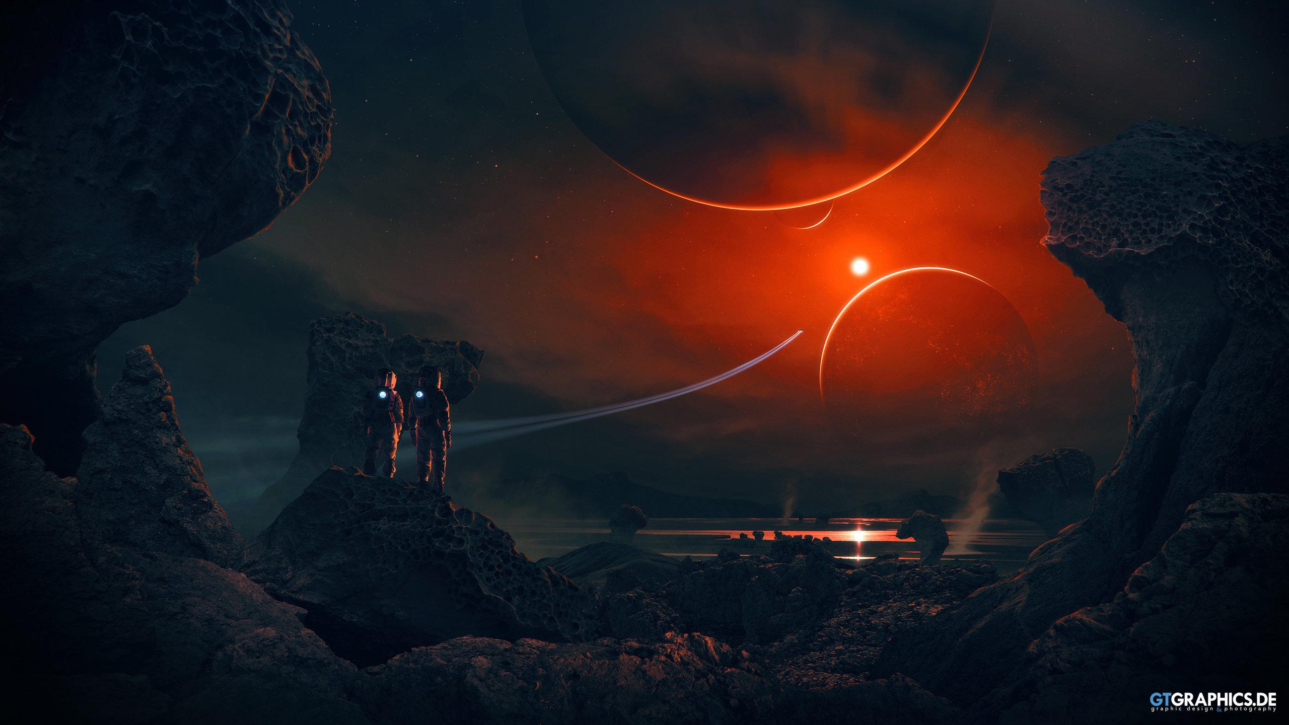 Red Moon [2560 × 1440]