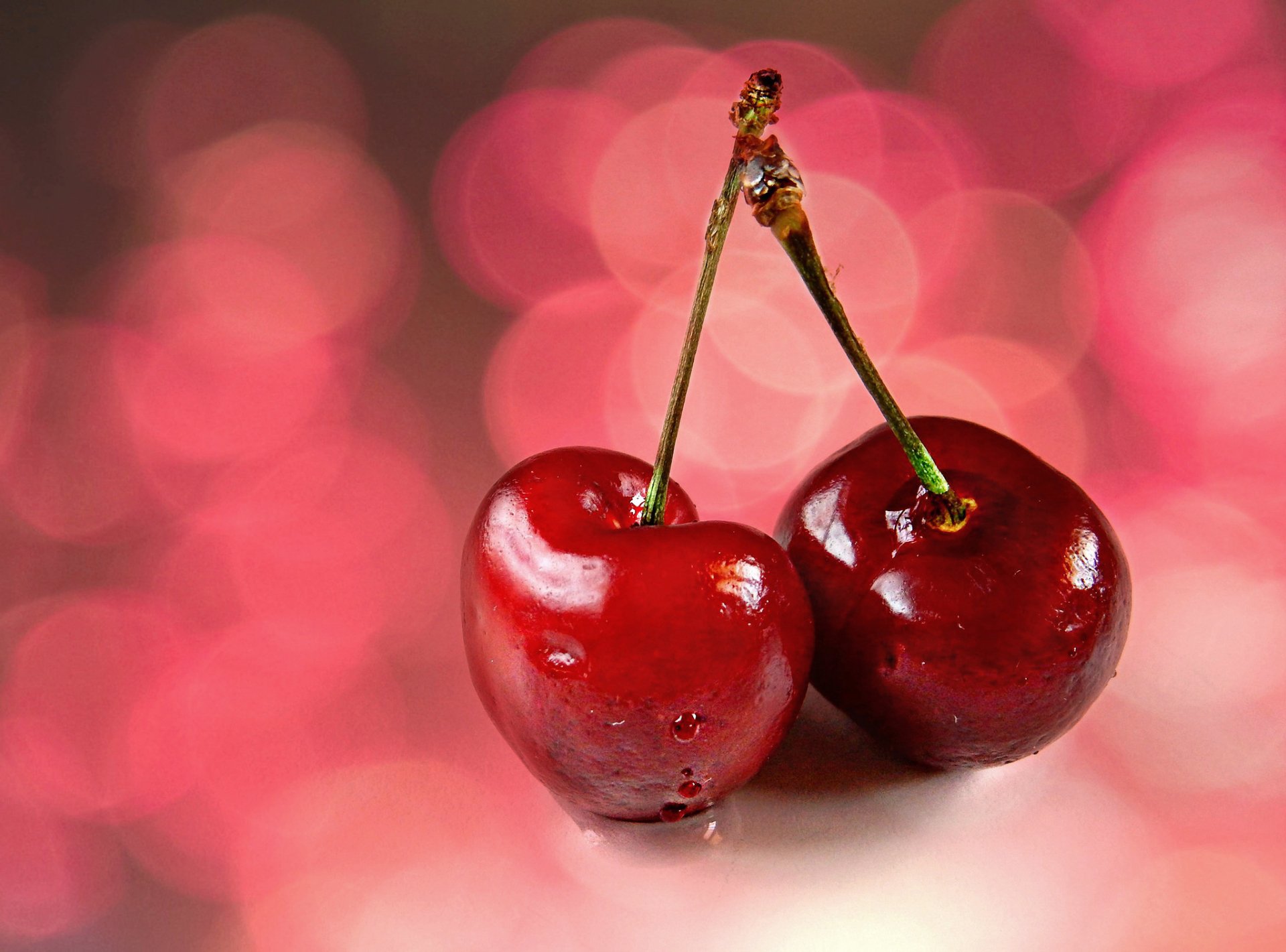 Crimson Cherry Bokeh