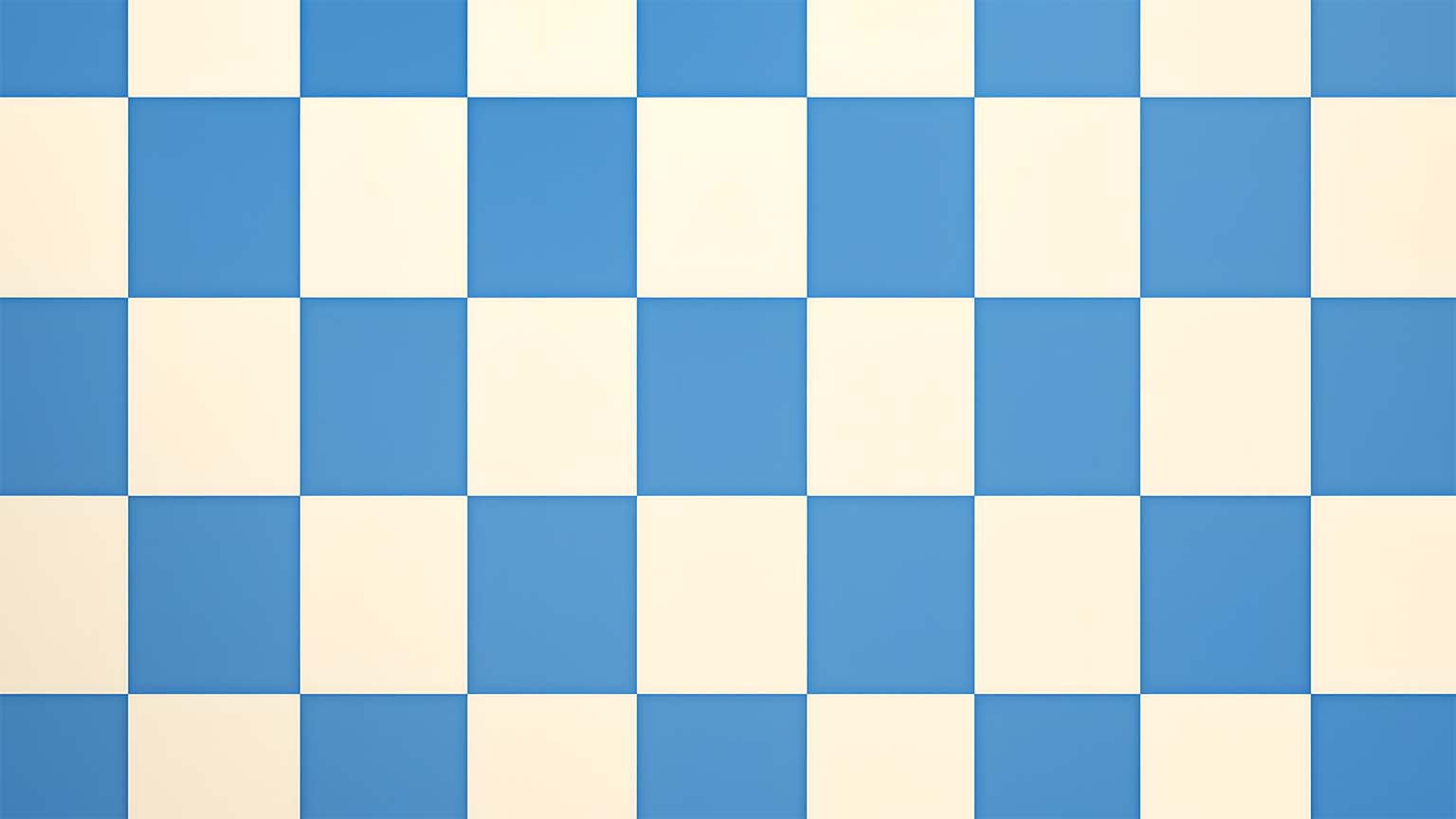 Blue & White Checkerboard Minimalist Pattern Desktop Wallpaper