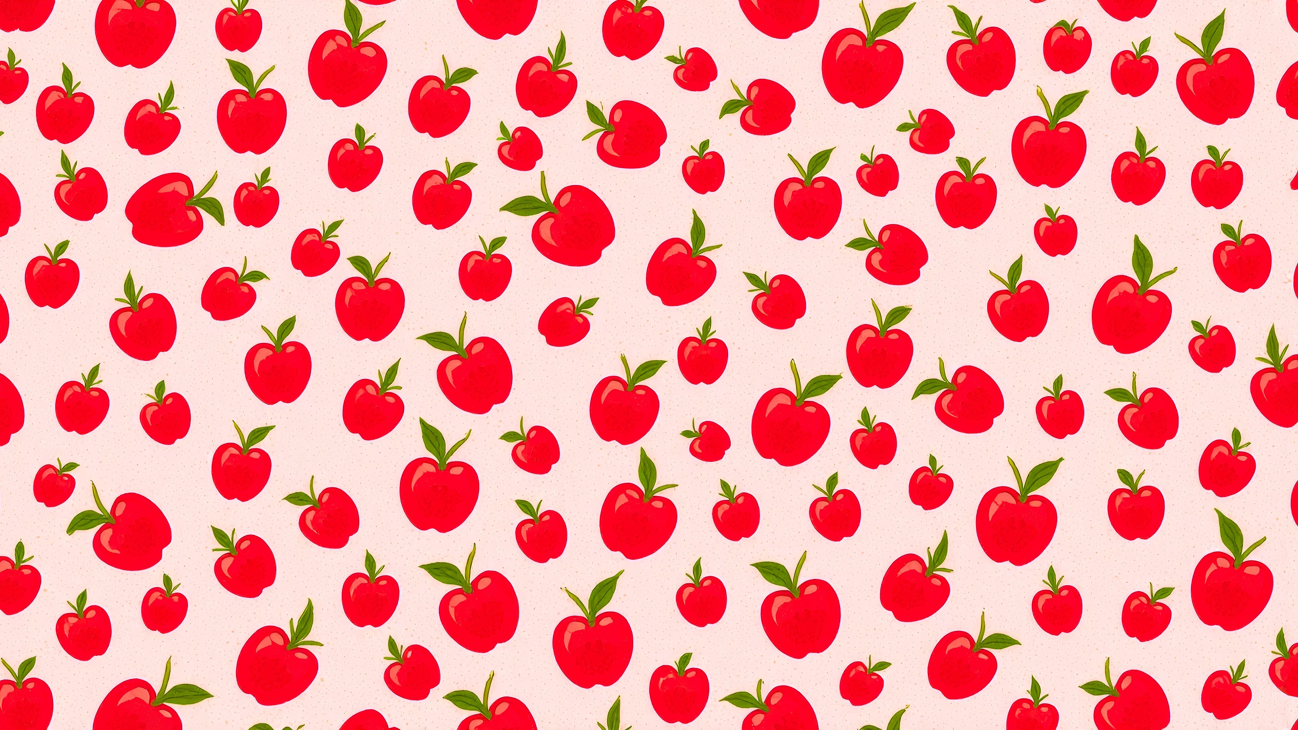 Small cherry pattern Aesthetic Wallpaper 5k for Desktop