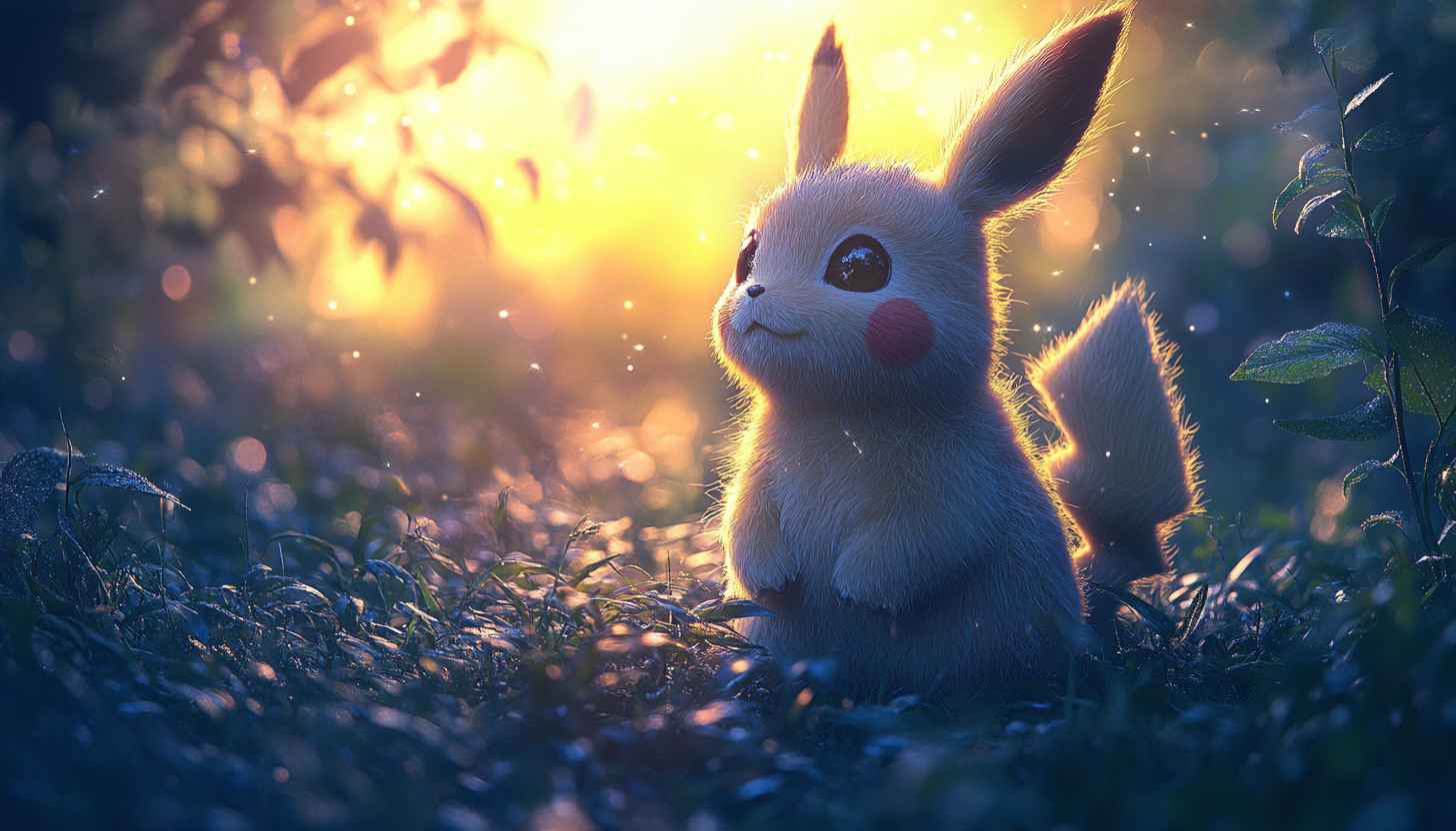 Pikachu Pokemon Wallpaper: Cute, Cartoon, Desktop Background, 4K