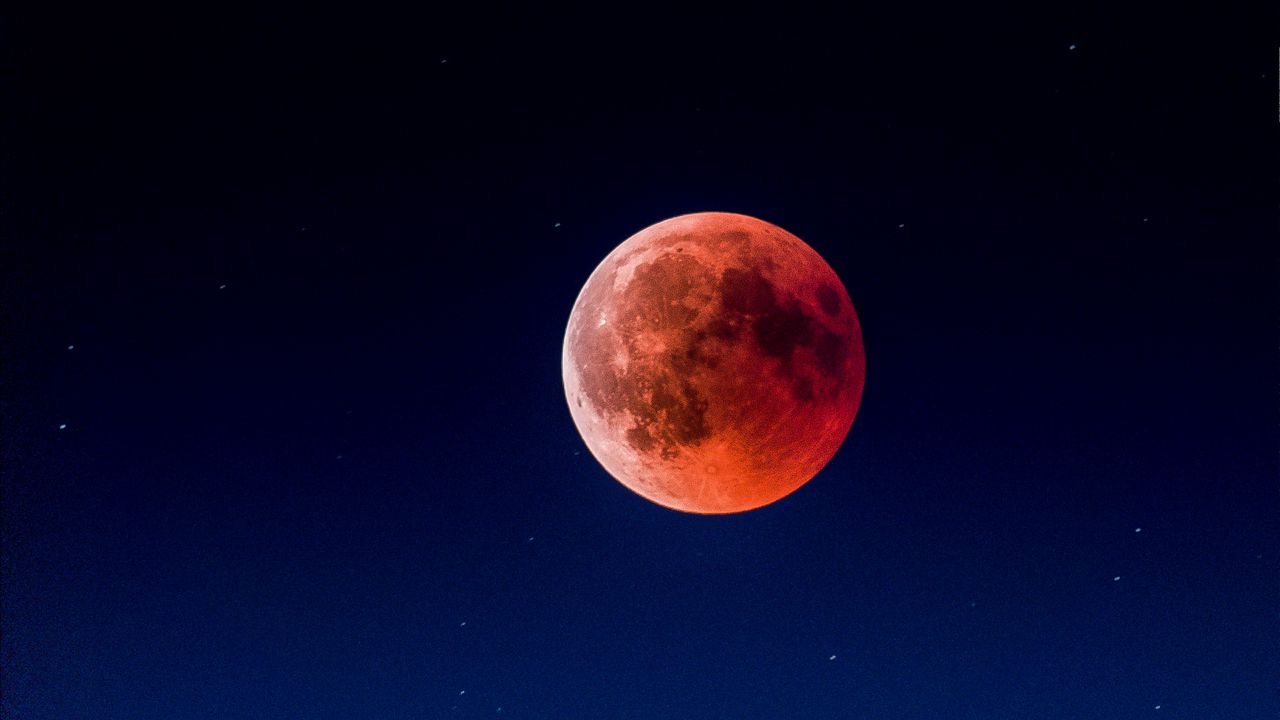 Wallpaper full moon, red moon, eclipse, bloody moon hd, picture, image