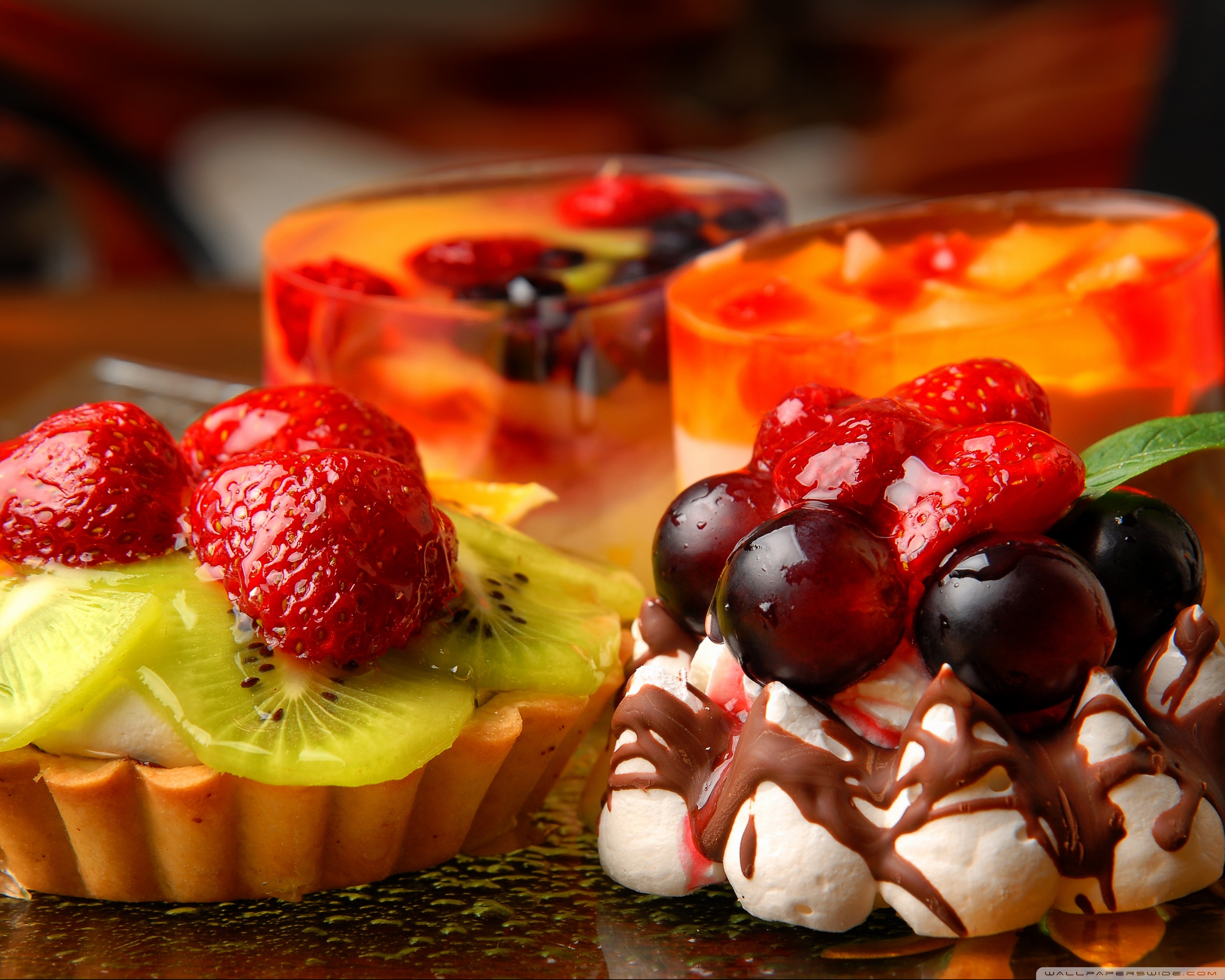 Various Desserts 4K UHD Wallpaper for UltraHD Desktop and TV, Smartphone and Tablet Devices