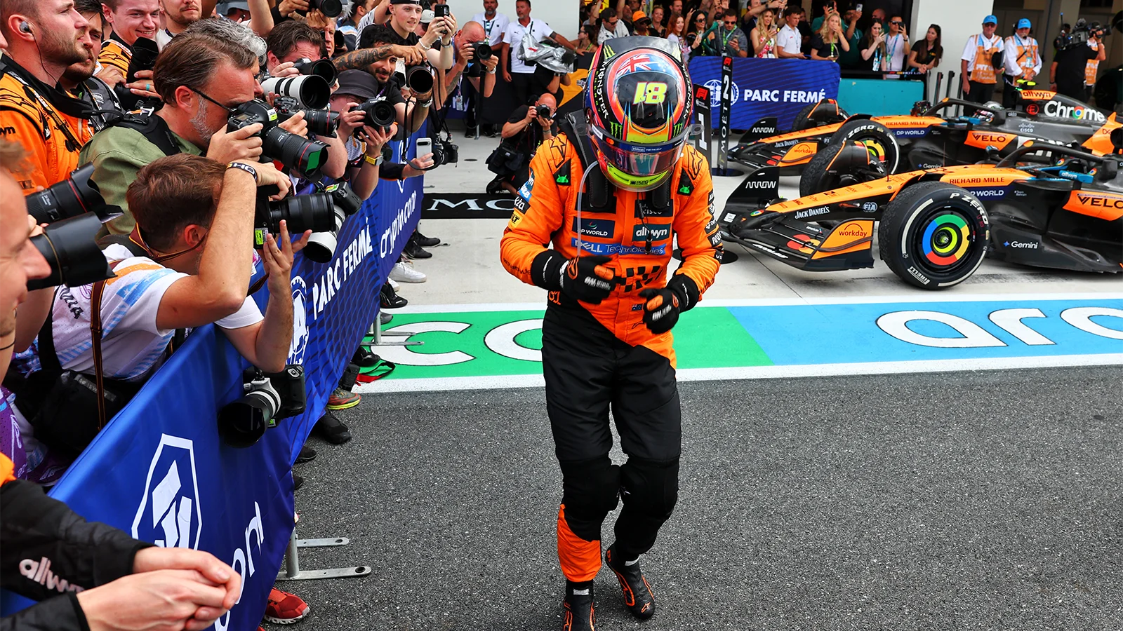 Stupid bet': Oscar Piastri explains Griddy celebration after F1 Miami GP victory