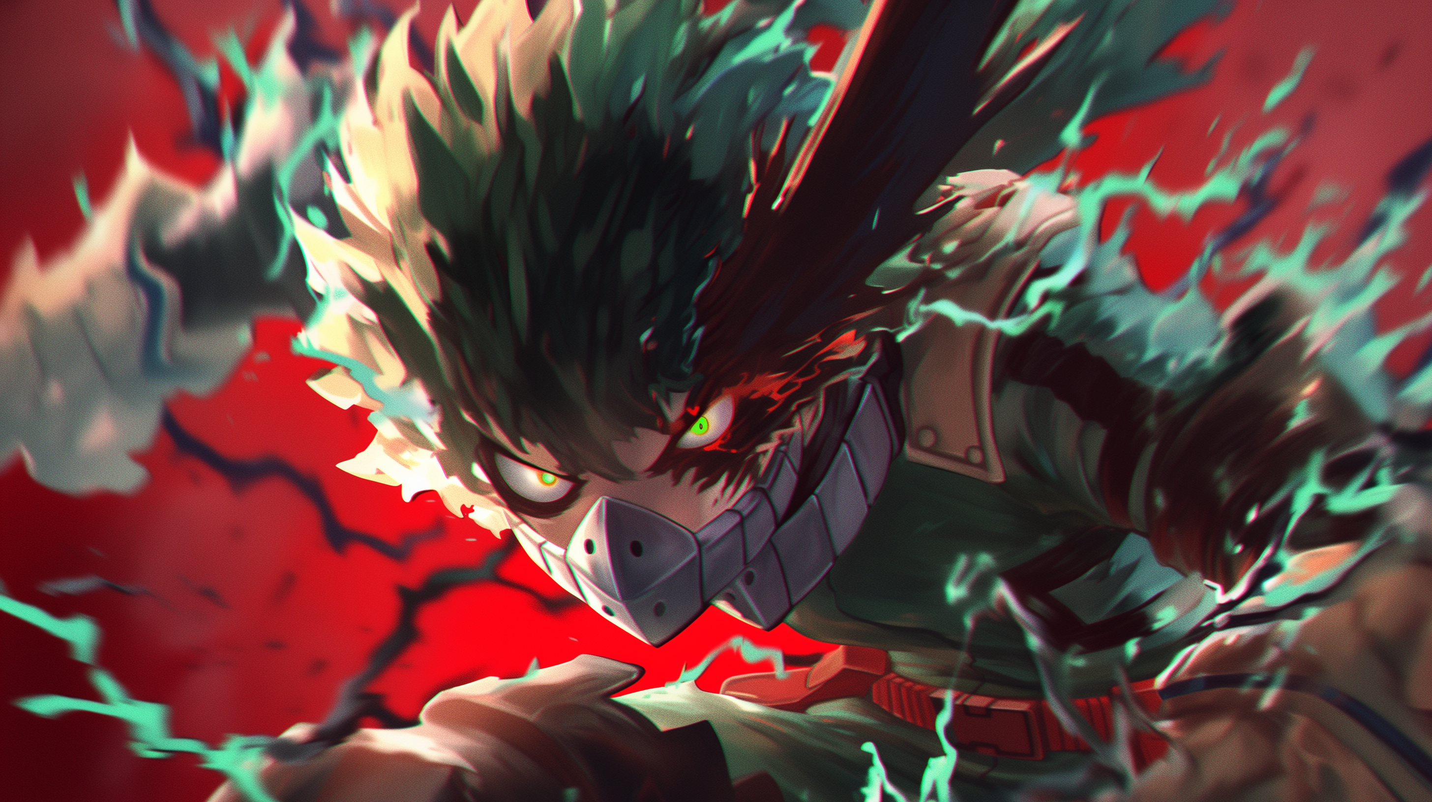 Dark Deku Awakens: 4K My Hero Academia Ultra HD Wallpaper