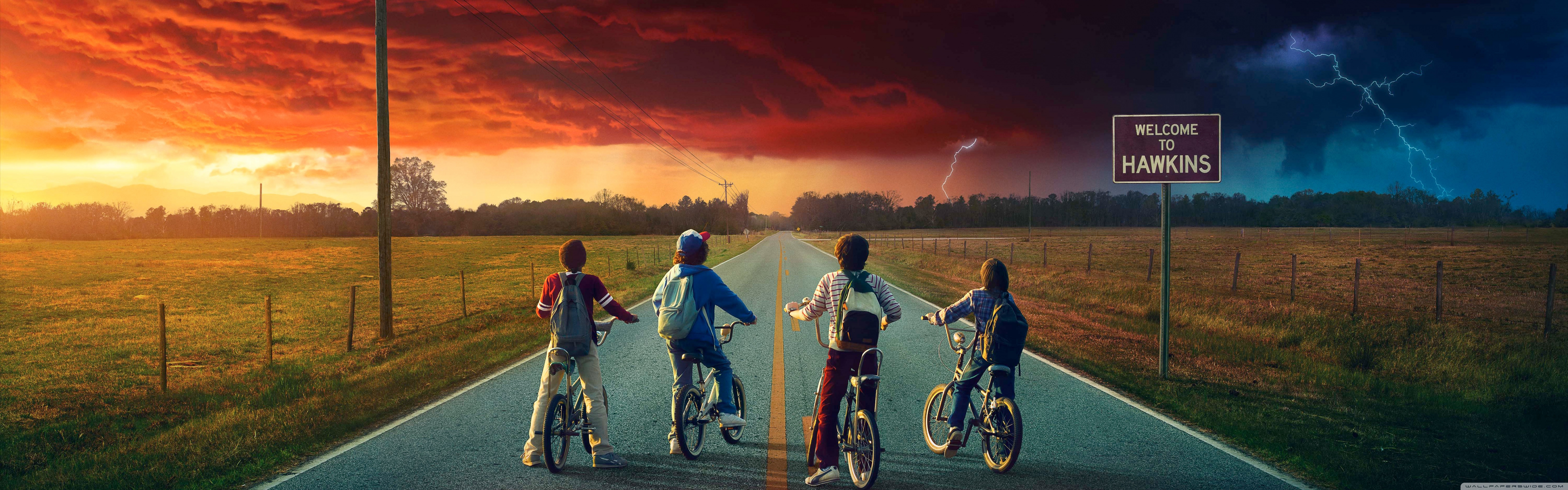 Stranger Things 4K UHD Wallpaper for UltraHD Desktop and TV, Widescreen and UltraWide Display, Dual Monitor, Smartphone and Tablet Devices