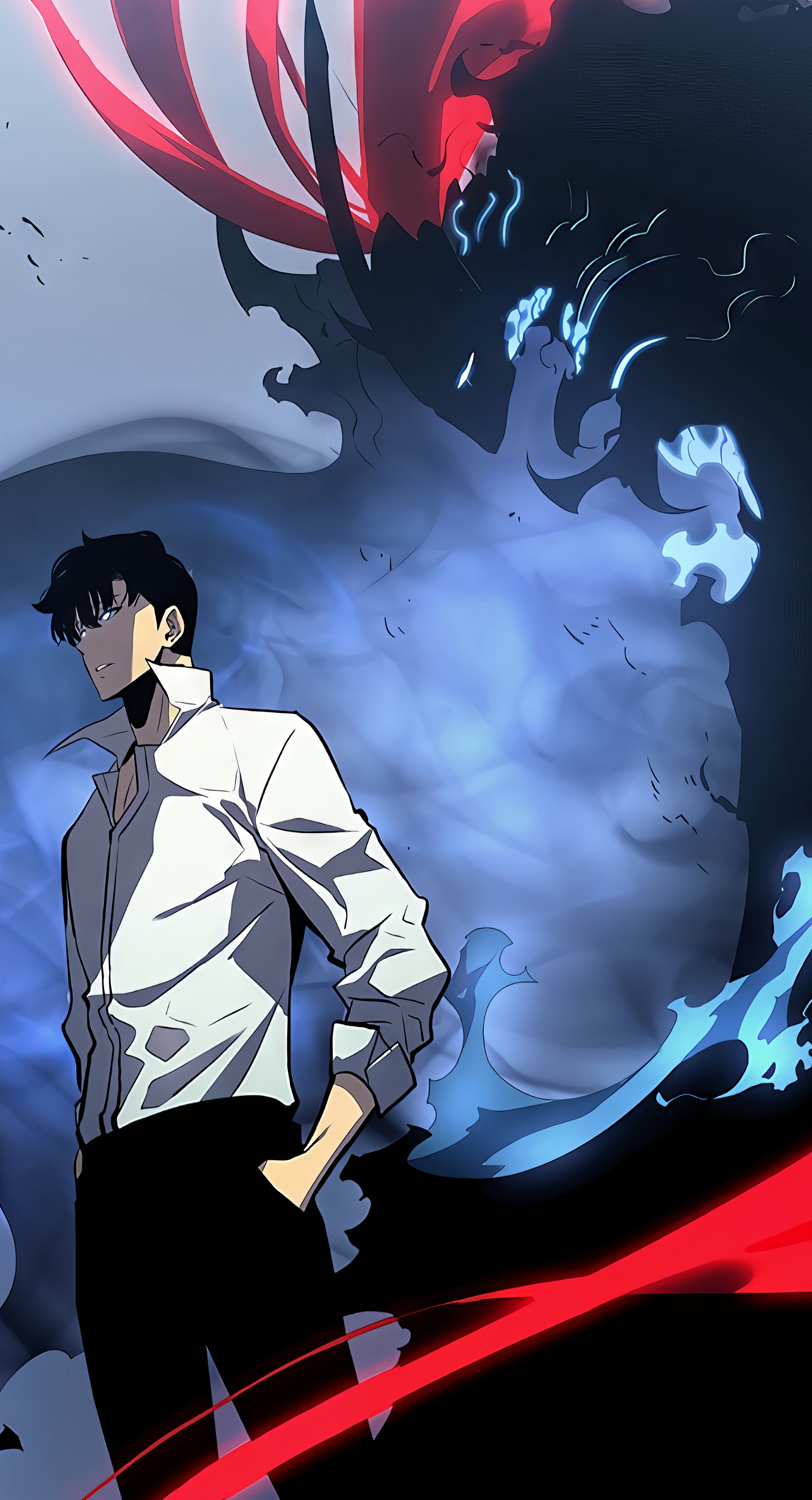 Sung Jin Woo: Epic Solo Leveling Wallpaper For Your Phone