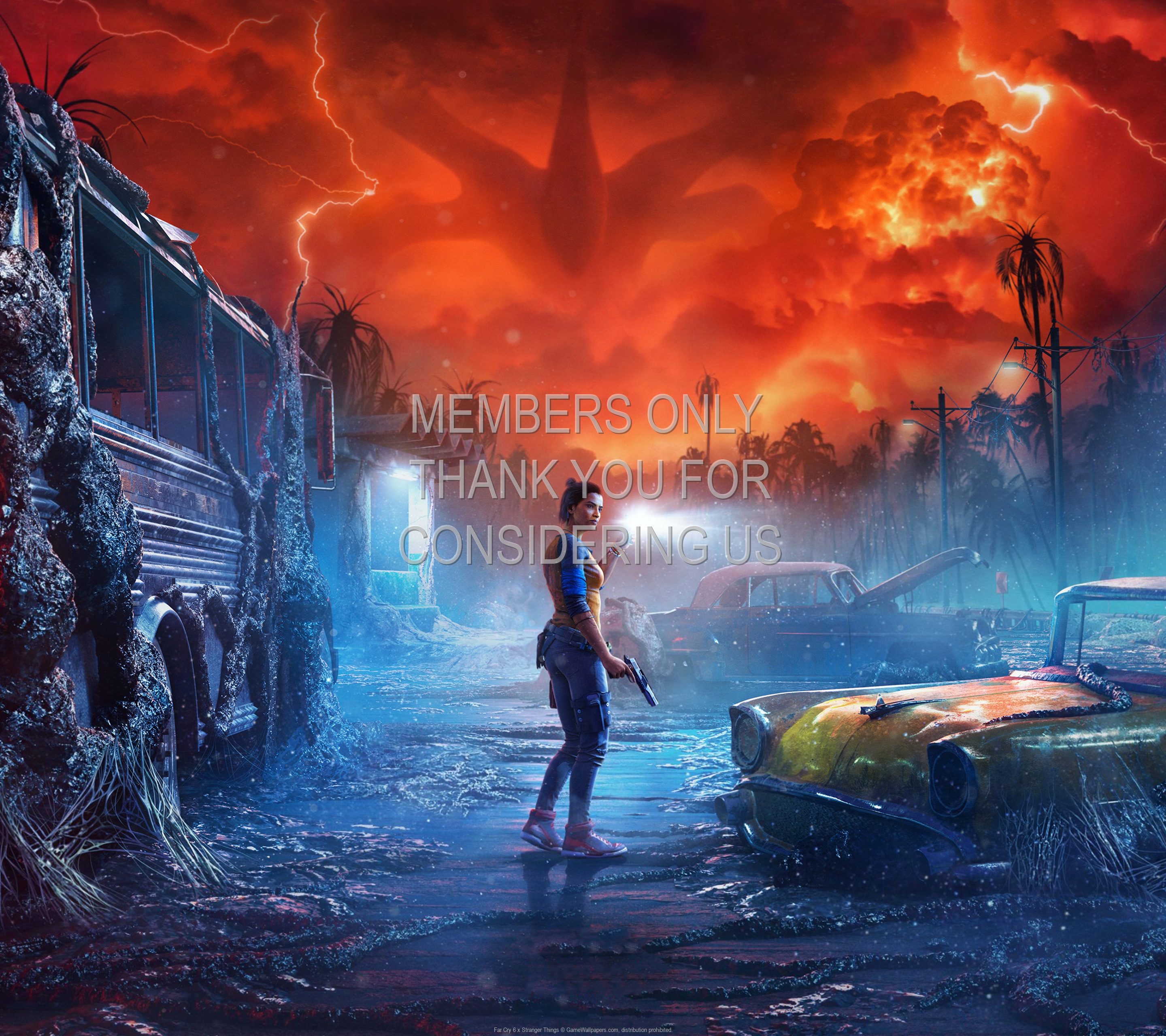 Far Cry 6 x Stranger Things wallpaper 01 1440p Horizontal