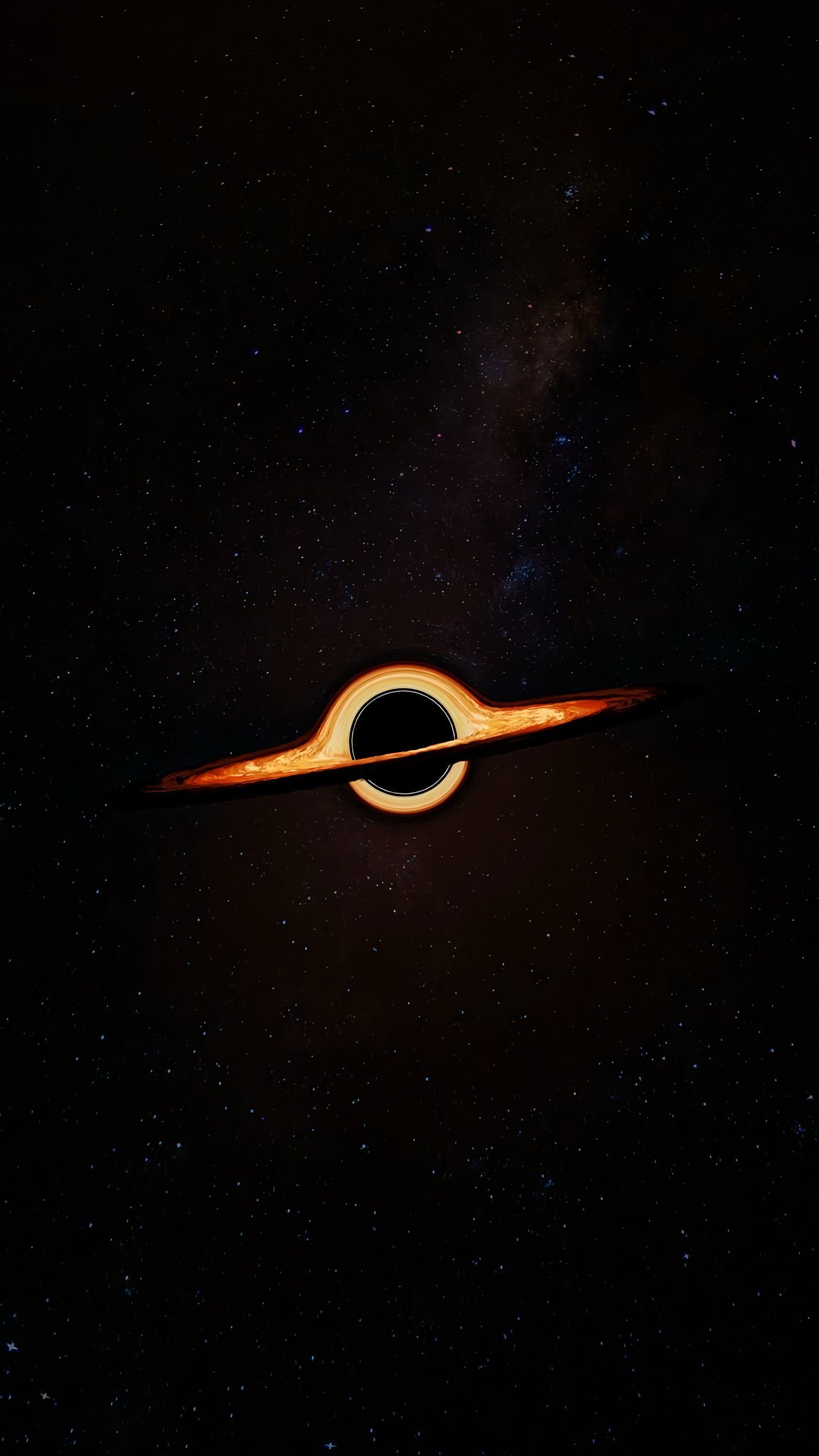 Interstellar Blackhole Black Hole Stars Galaxies Cosmos Expanse Celestial Best X Twitter Unique Creative Wallpaper And Background For iPhone 17 Series Including 17 Pro Max And iPhone Air