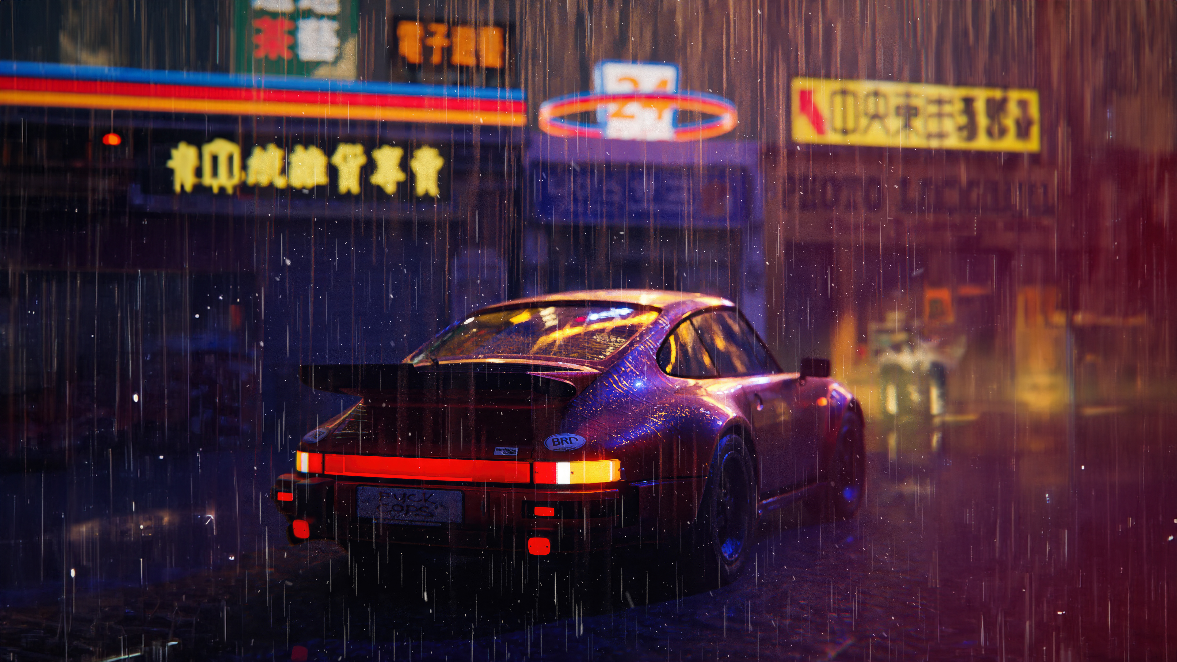 Rainy Night Porsche 4k Wallpaper, HD Cars Wallpaper, 4k Wallpaper, Image, Background, Photos and Picture
