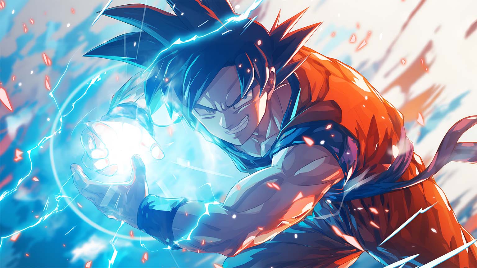 Goku Power Kamehameha Desktop Wallpaper Wallpaper 4K