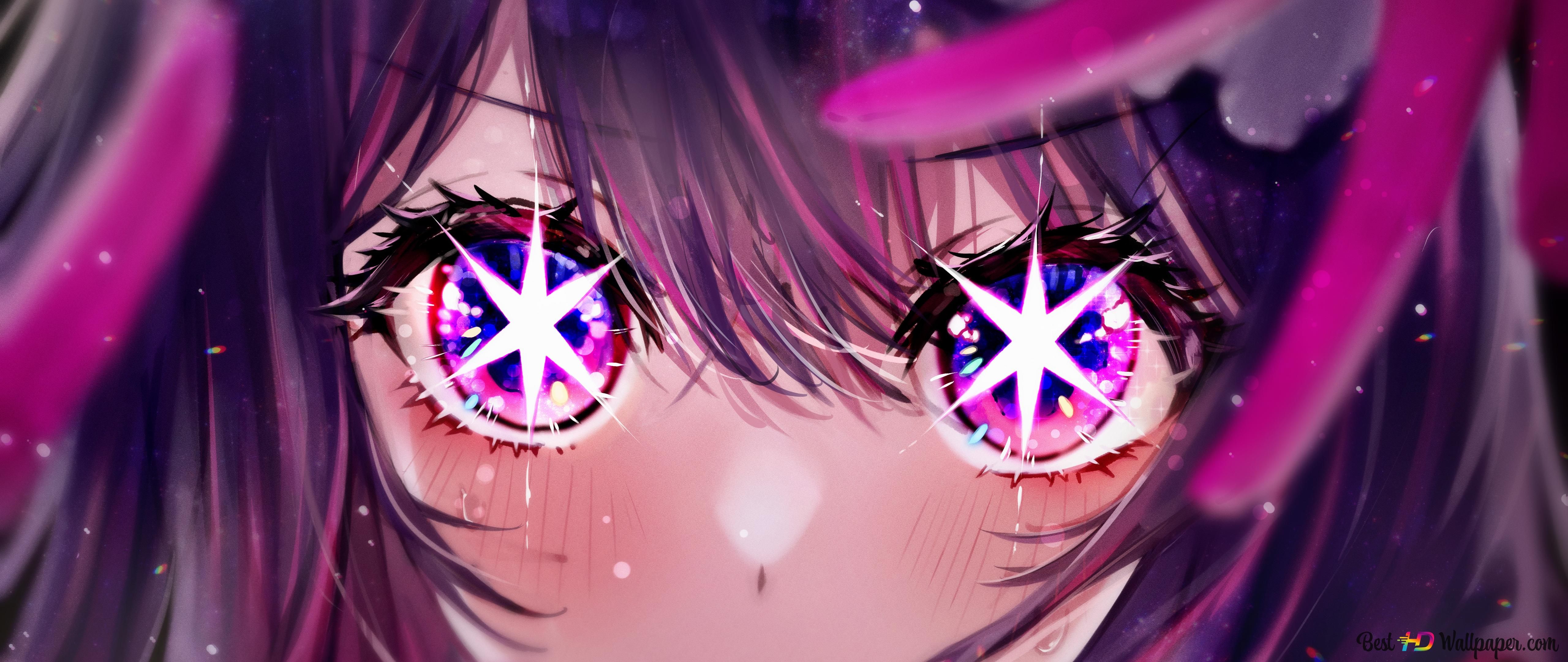 Purple Anime Eyes Wallpaper, HD Background on WallpaperBat