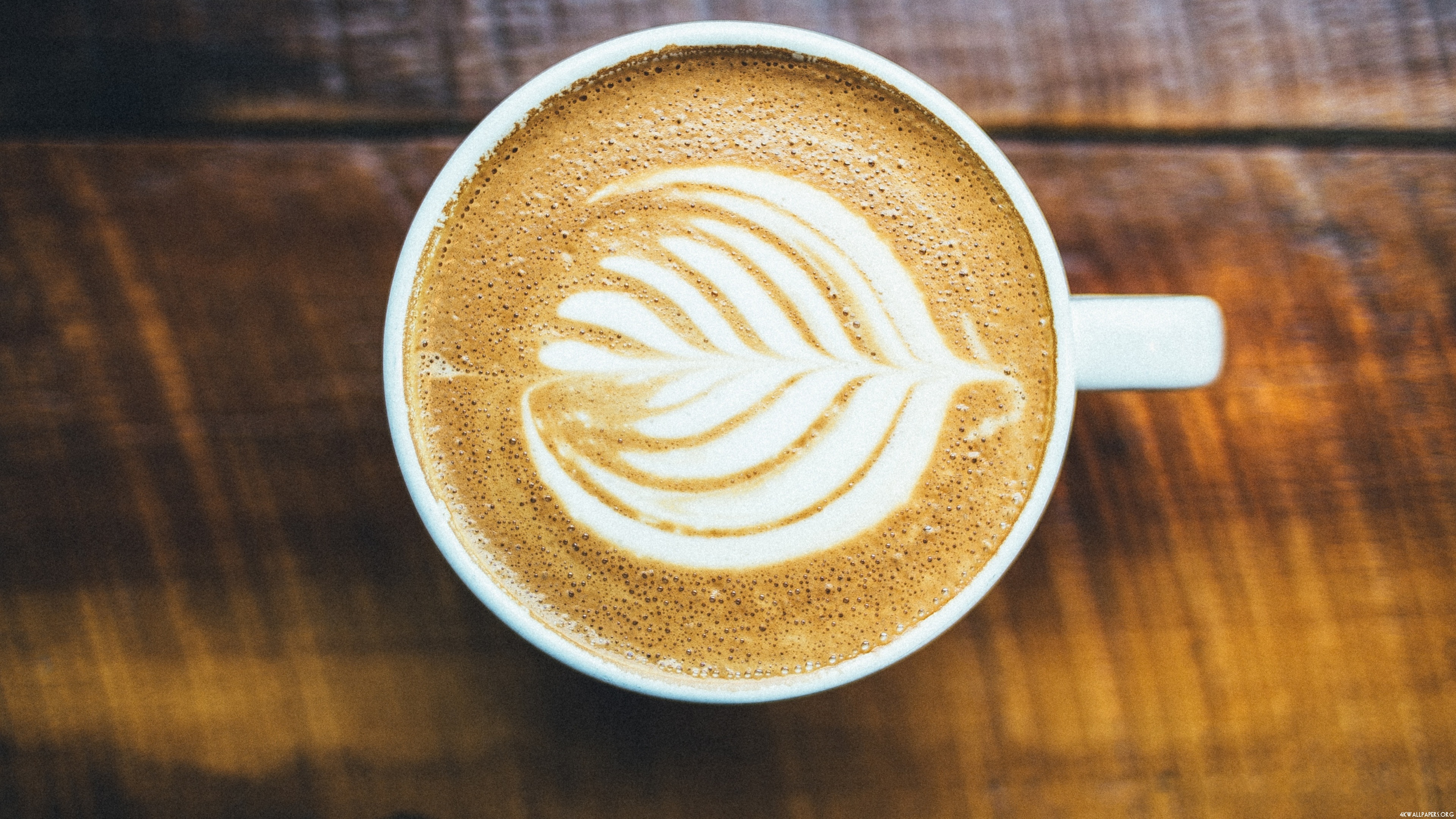 4K Cream Coffee Wallpaper