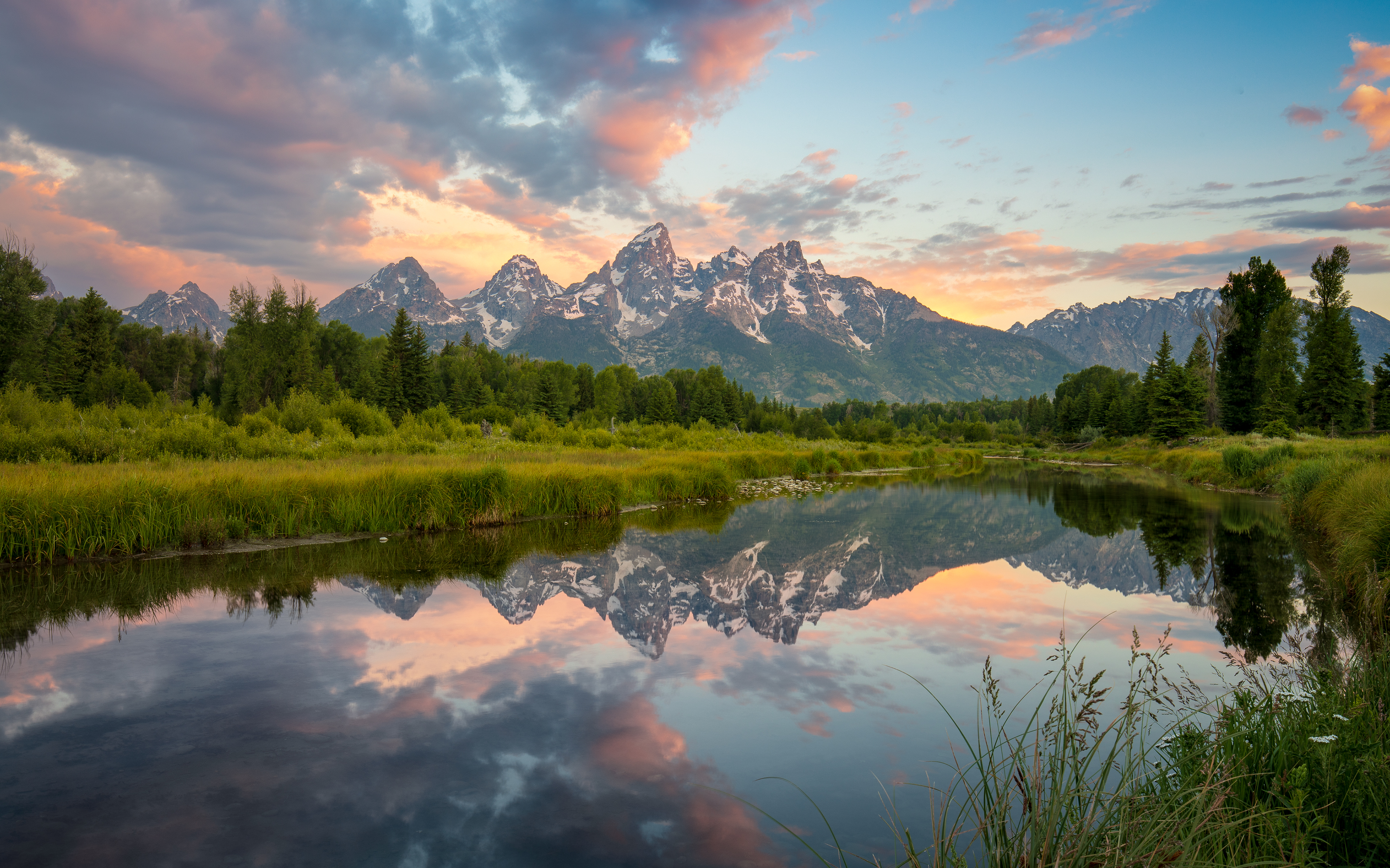 Grand Teton National Park Wallpaper 4K, USA, Glacier mountains