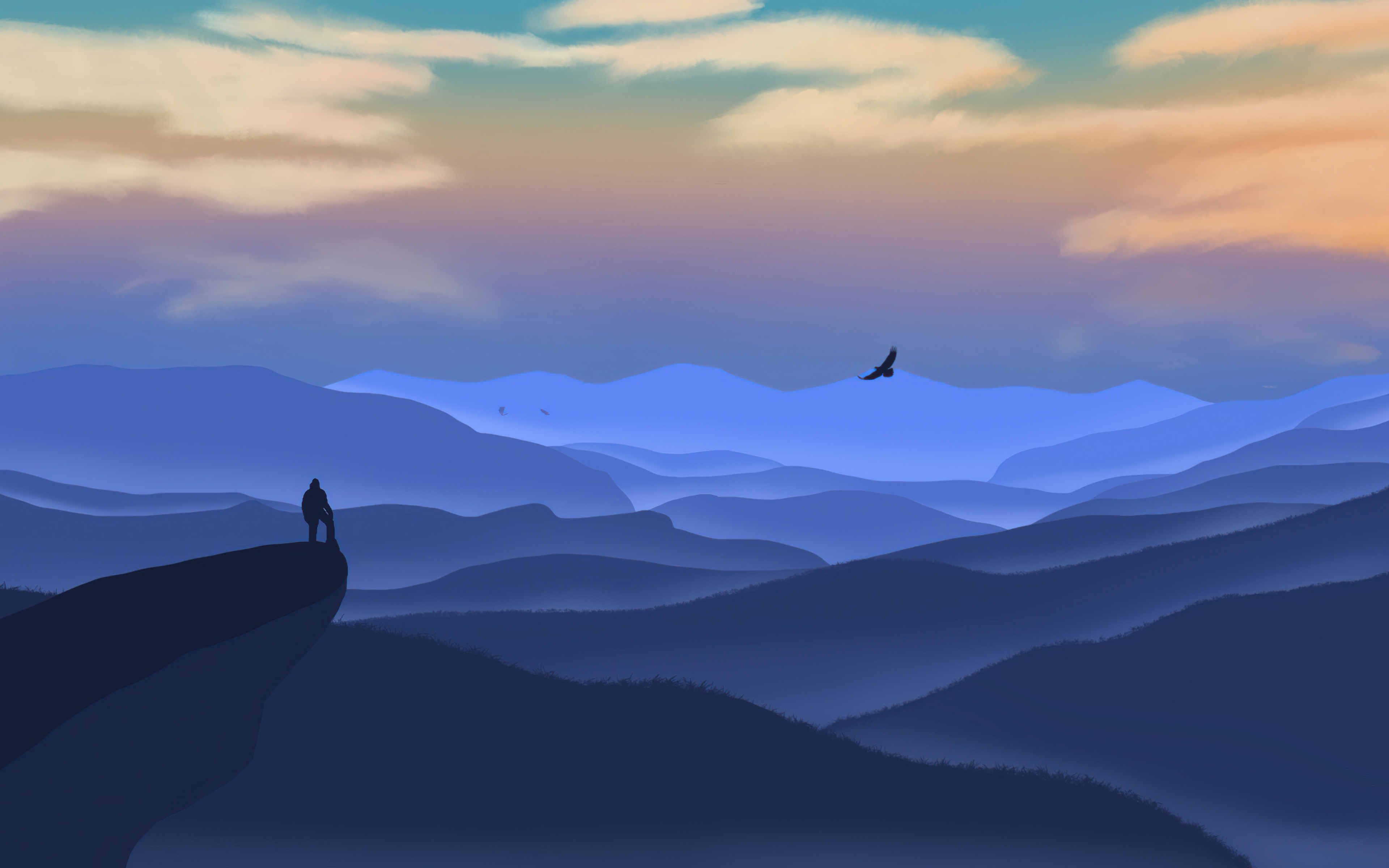 Alone Standing Mountain 4k 4K , HD 4k Wallpaper, Image, Background, Photos and Picture