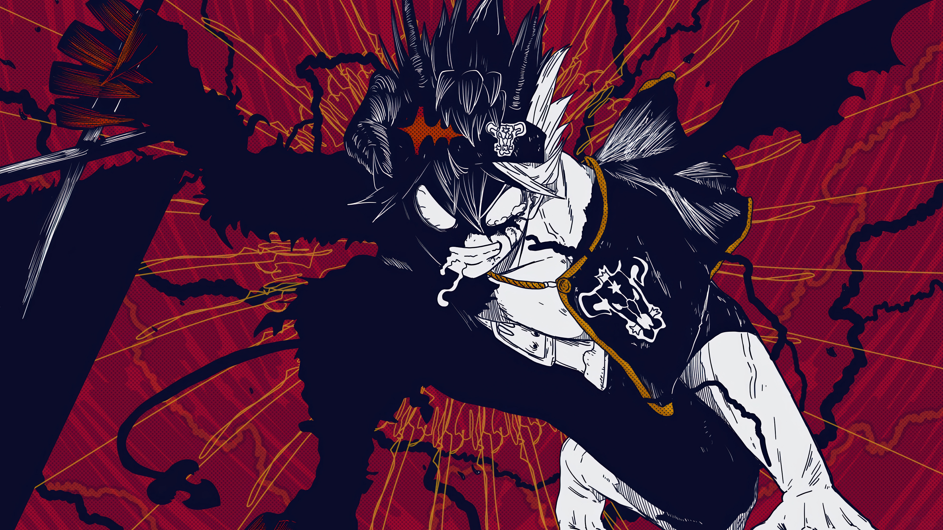 Black Asta Sword Black Clover Wallpaper 4K HD PC