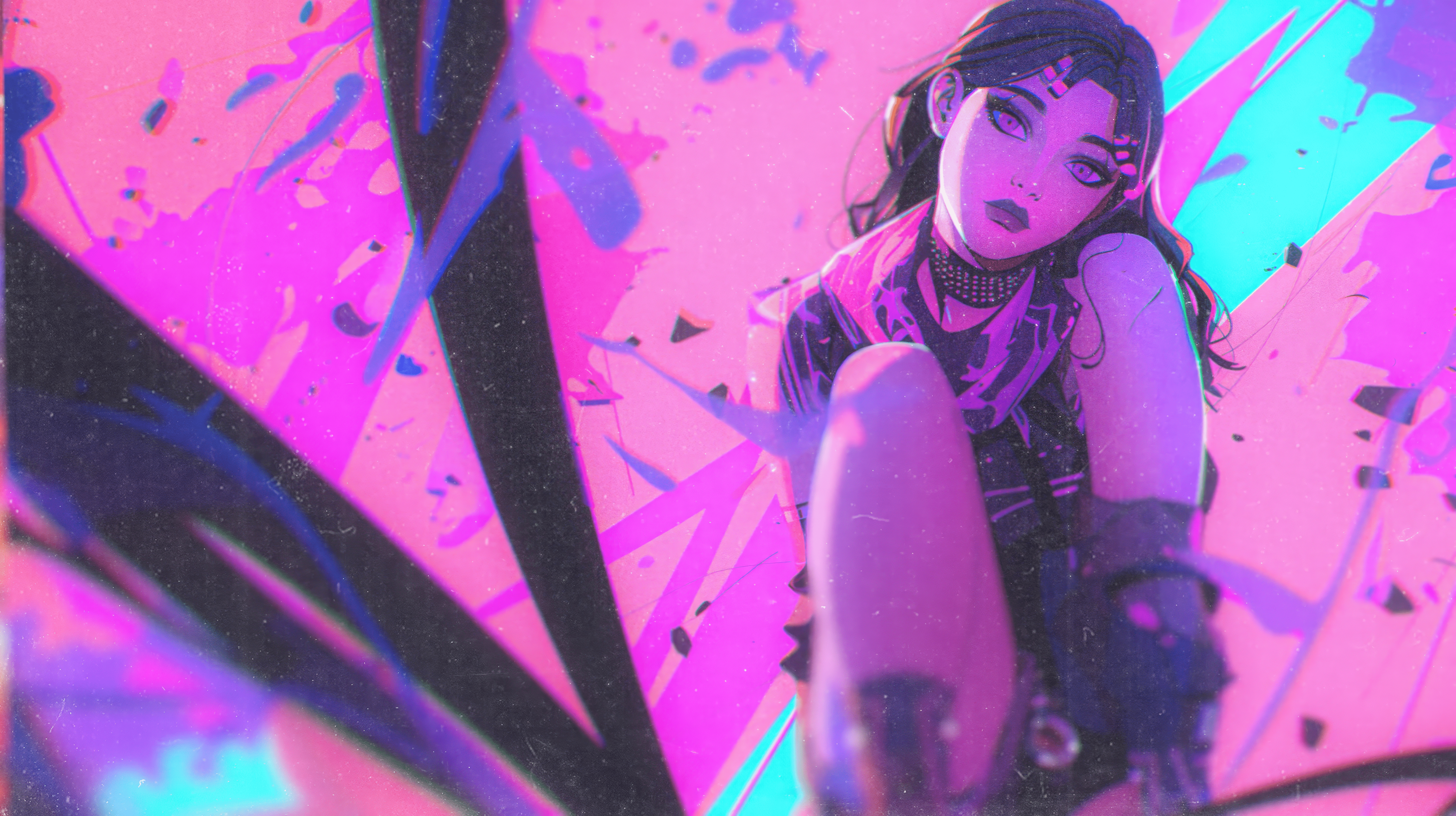 Purple Anime 4k Wallpaper