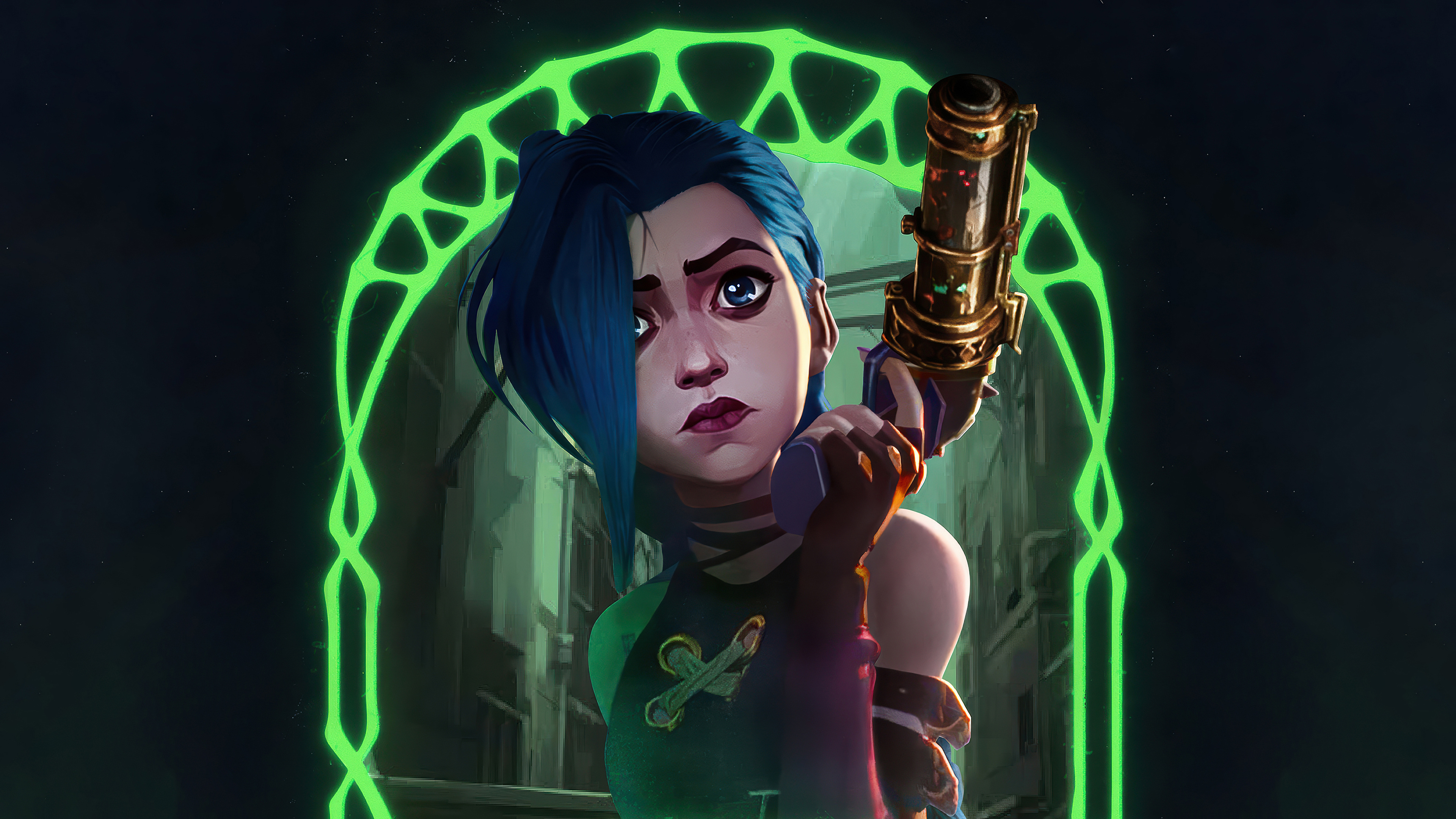 Jinx Arcane Netflix Series Wallpaper 4K HD PC b
