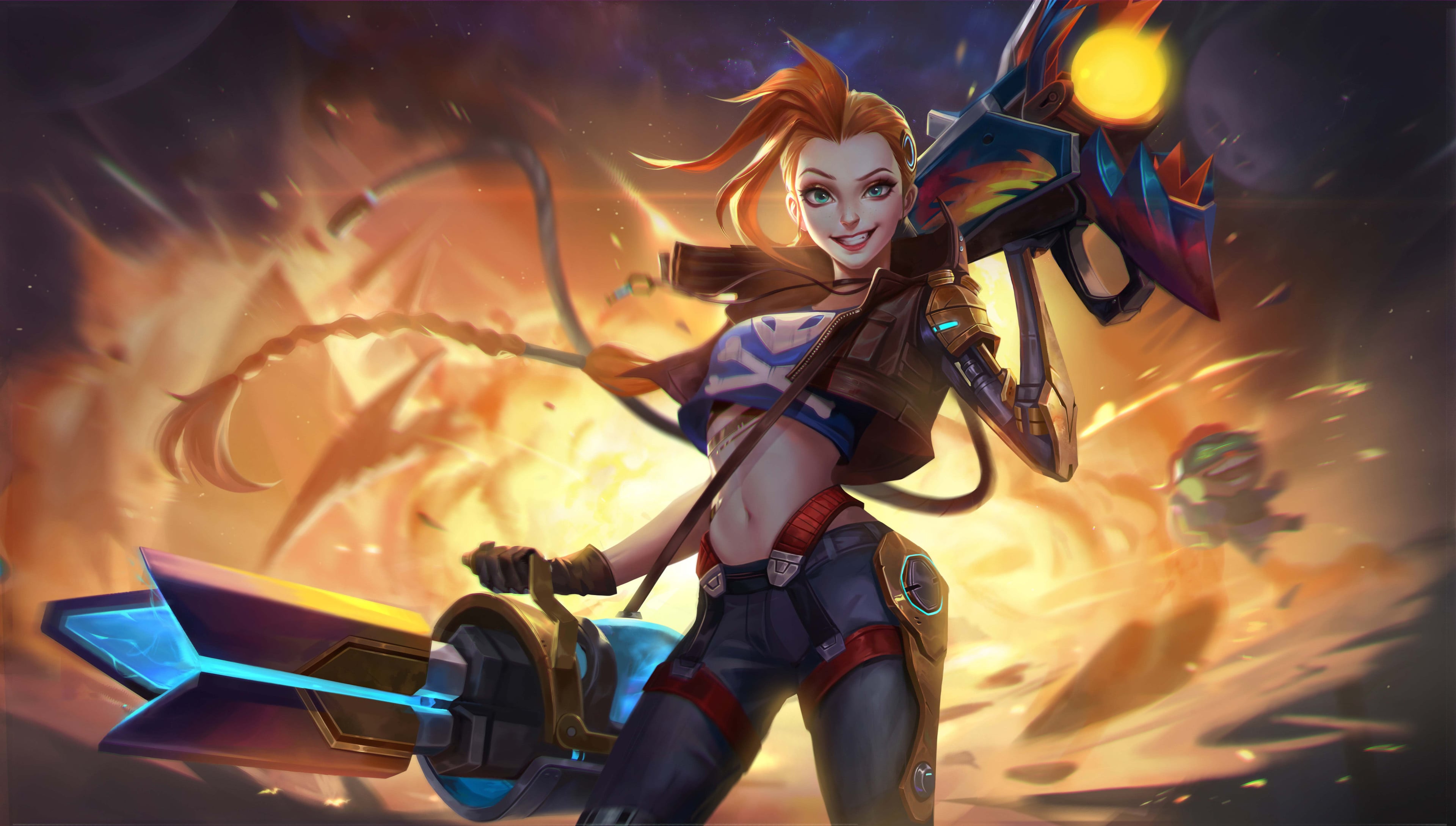 Jinx from League of Legends Wallpaper 4k for Desktop