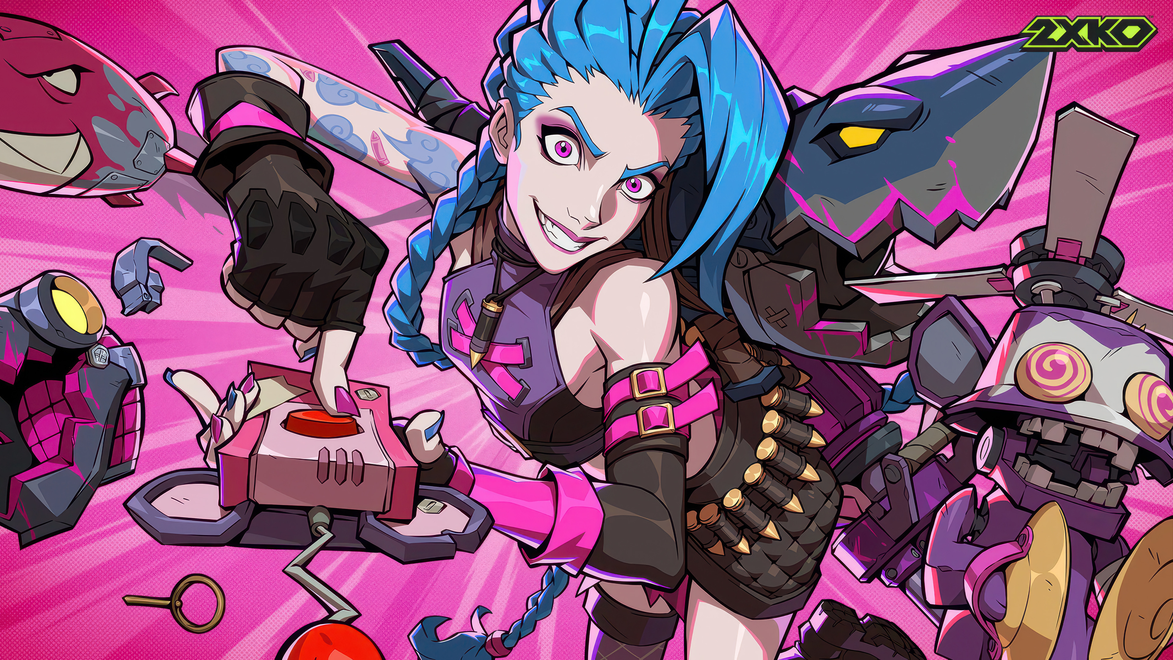 Jinx 2XKO Wallpaper 4K HD PC e