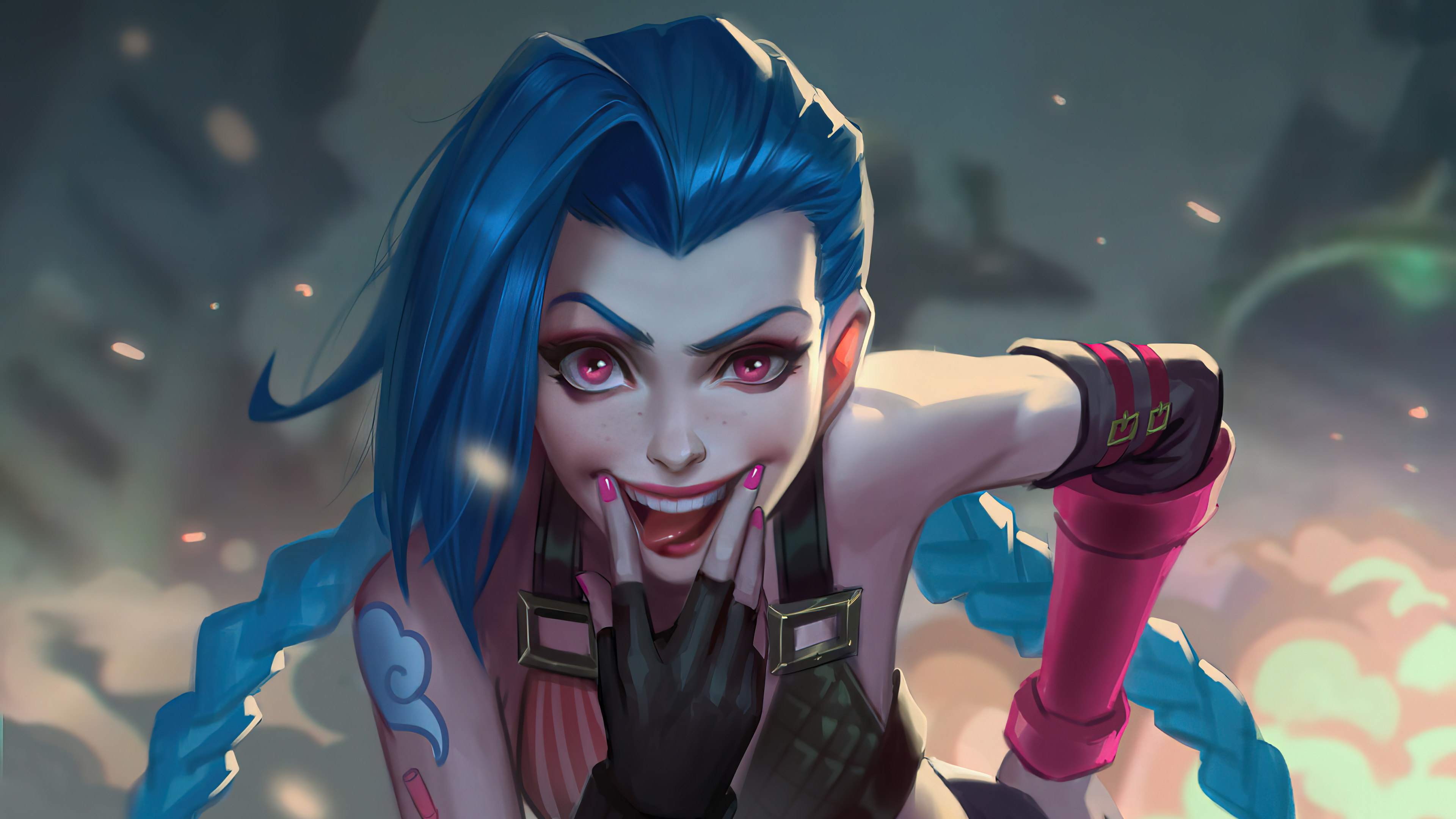 Jinx LoL Wallpaper 4K PC Desktop e