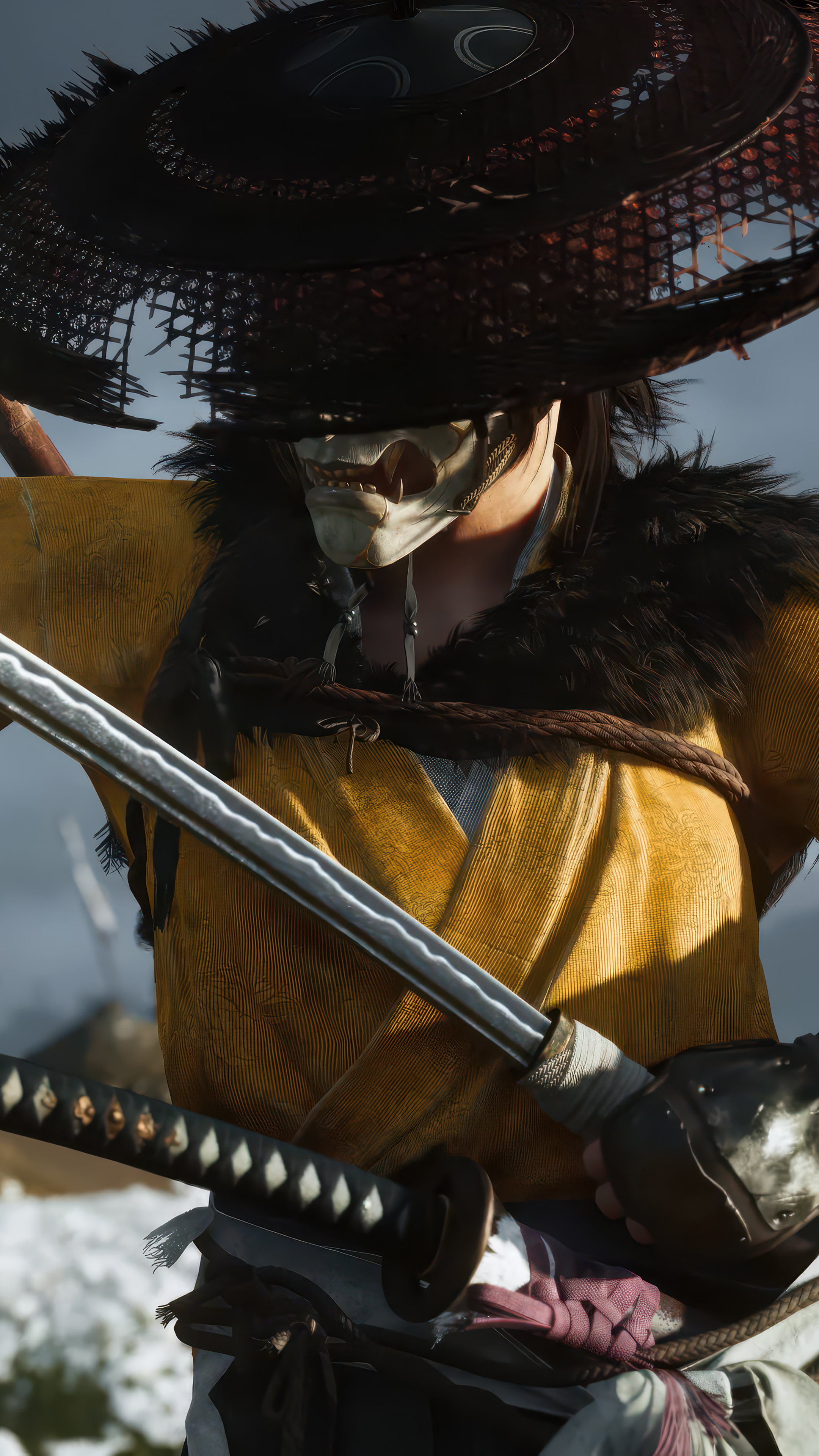 Ghost of Yotei Game 4K Wallpaper iPhone HD Phone f