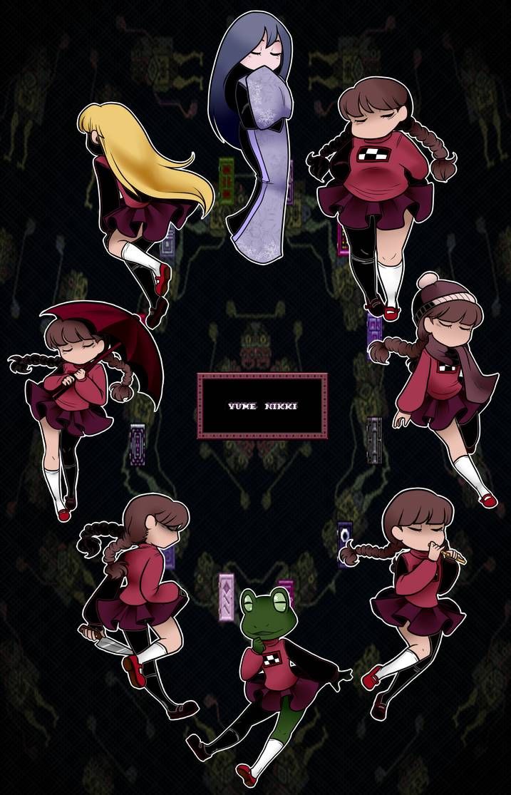 Yume Nikki by PrettyPumpkinhead. Rpg horror games, Horror game, Creepy games