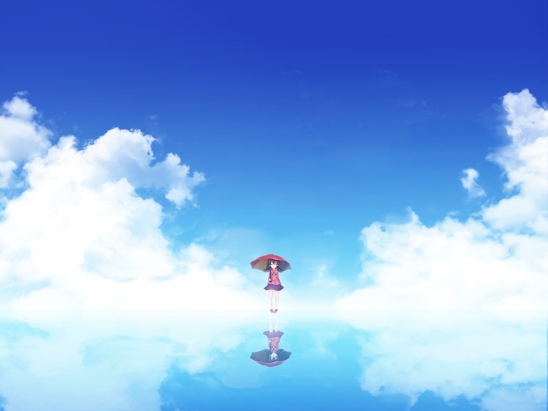 Madotsuki's Mirror: Yume Nikki 4K Dreamscape Wallpaper