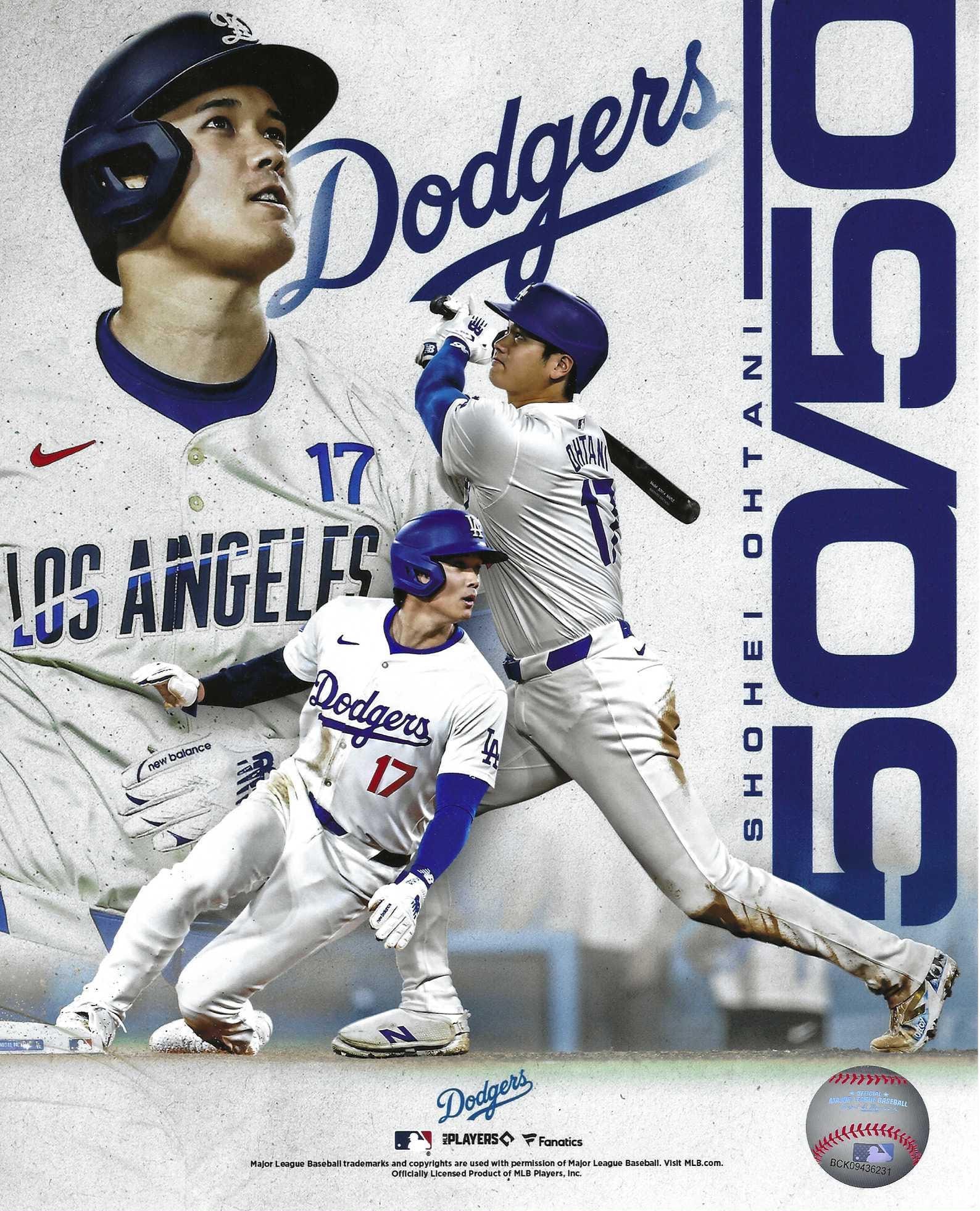 Los Angeles Dodgers Shohei Ohtani 50 50 Collage 8x10 Photo Picture