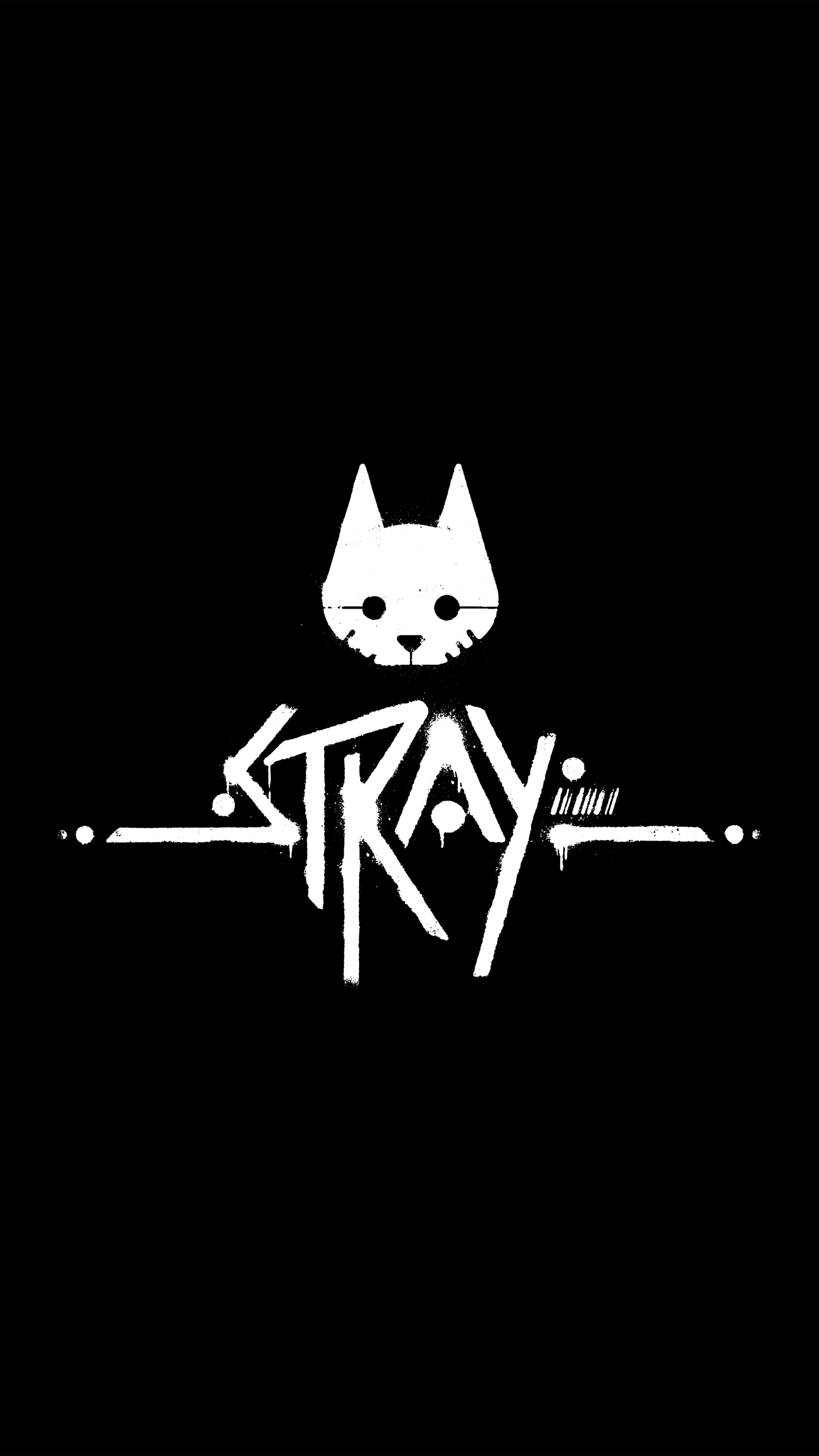 Stray Logo Wallpaper with Monocle