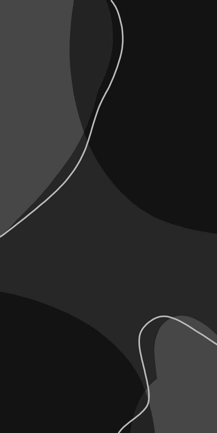 Black Dark Abstract Shapes And Lines Flowy Flowing