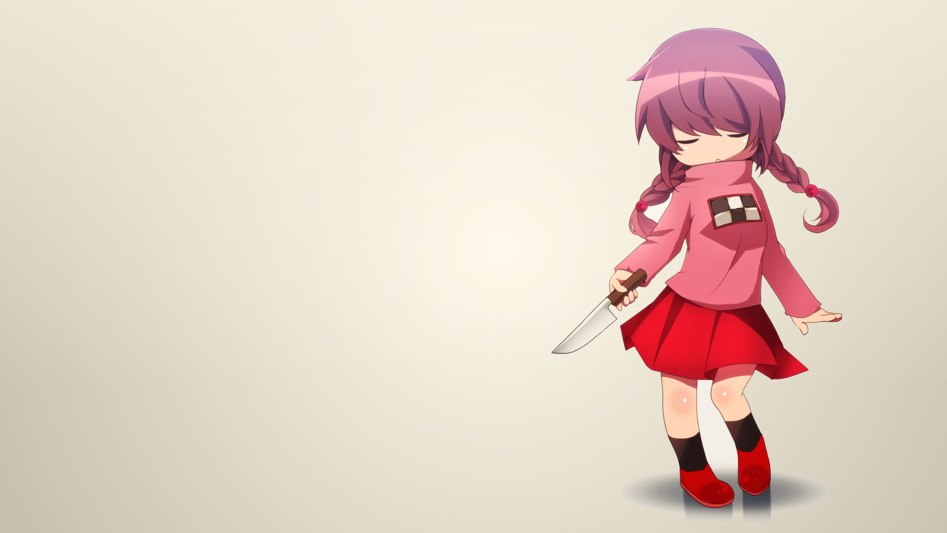 Yume Nikki, simple background, Madotsuki, HD Wallpaper