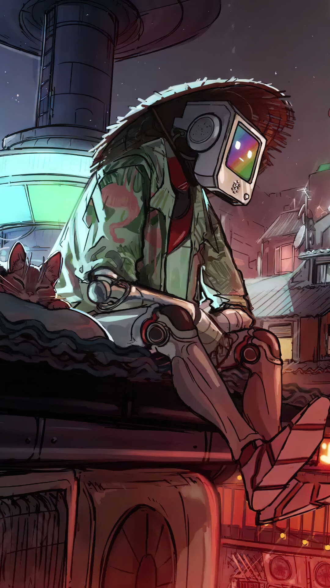 Momo, Stray, Art HD Phone Wallpaper