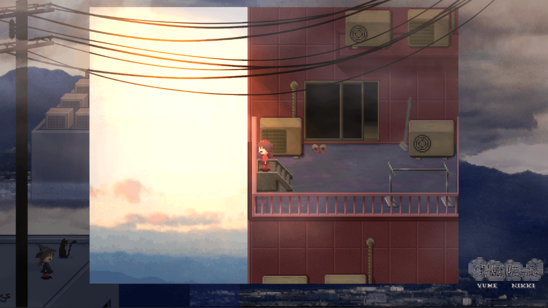 I made a Yume Nikki desktop background